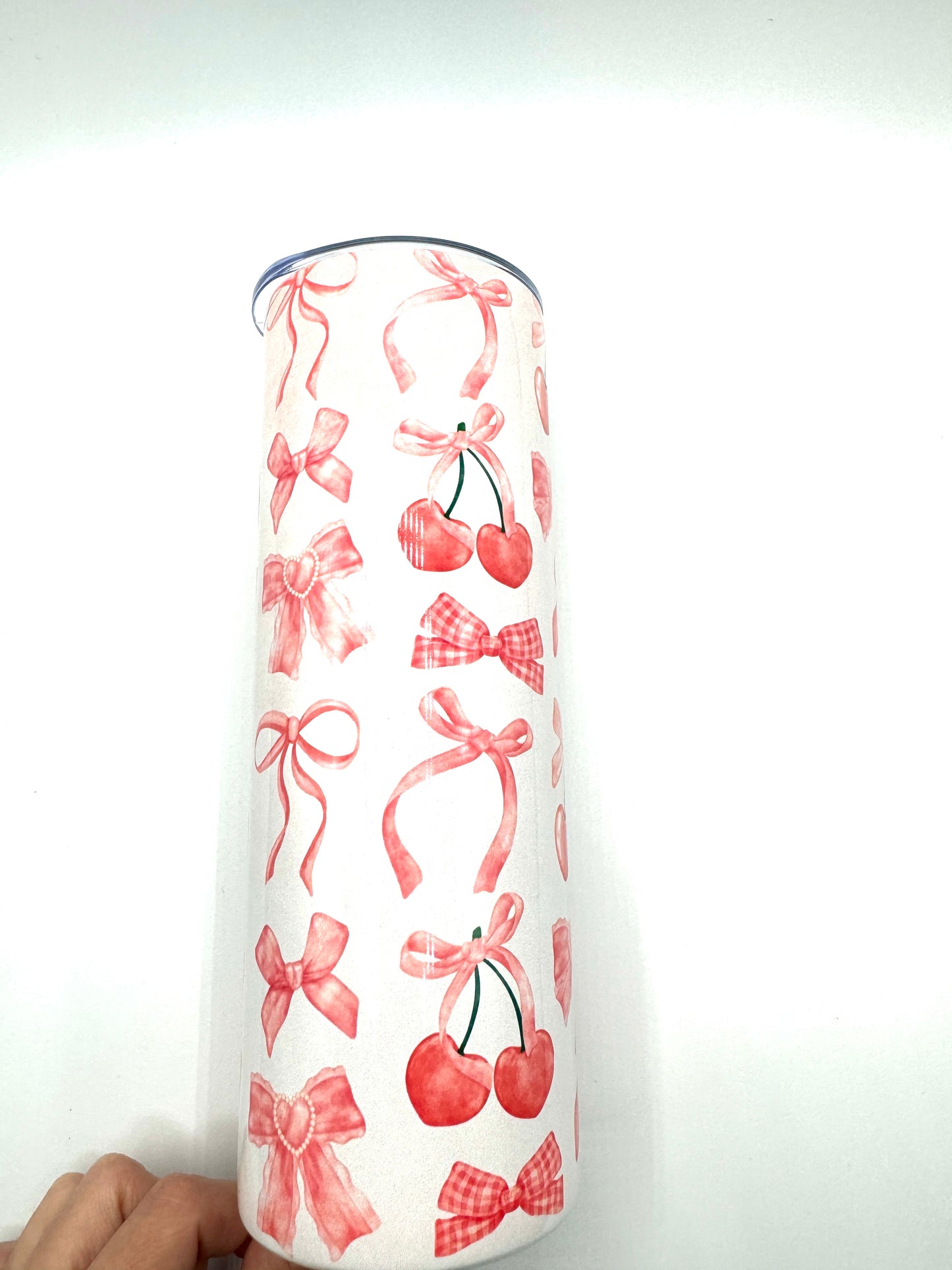 Cherry and Bow Coquette Esthetics's Stainless Steel Tumbler 20oz