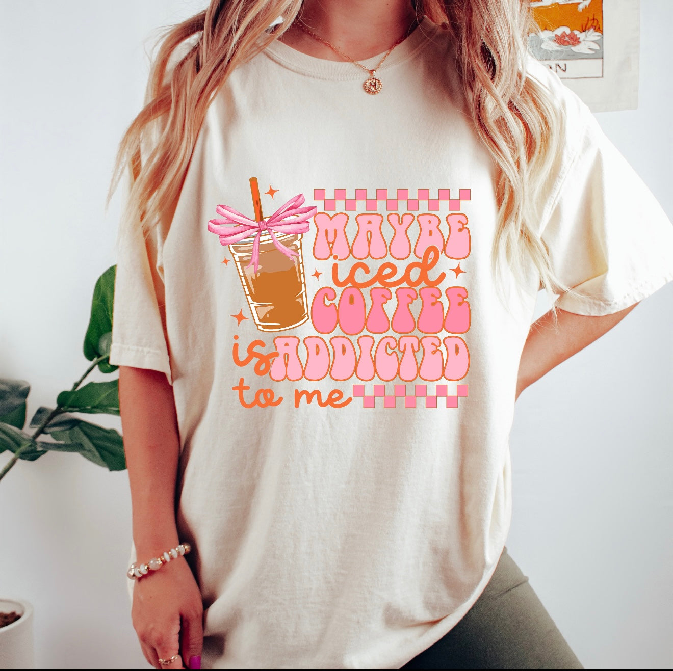 Maybe Coffee Is Addicted To me Coquette Tee