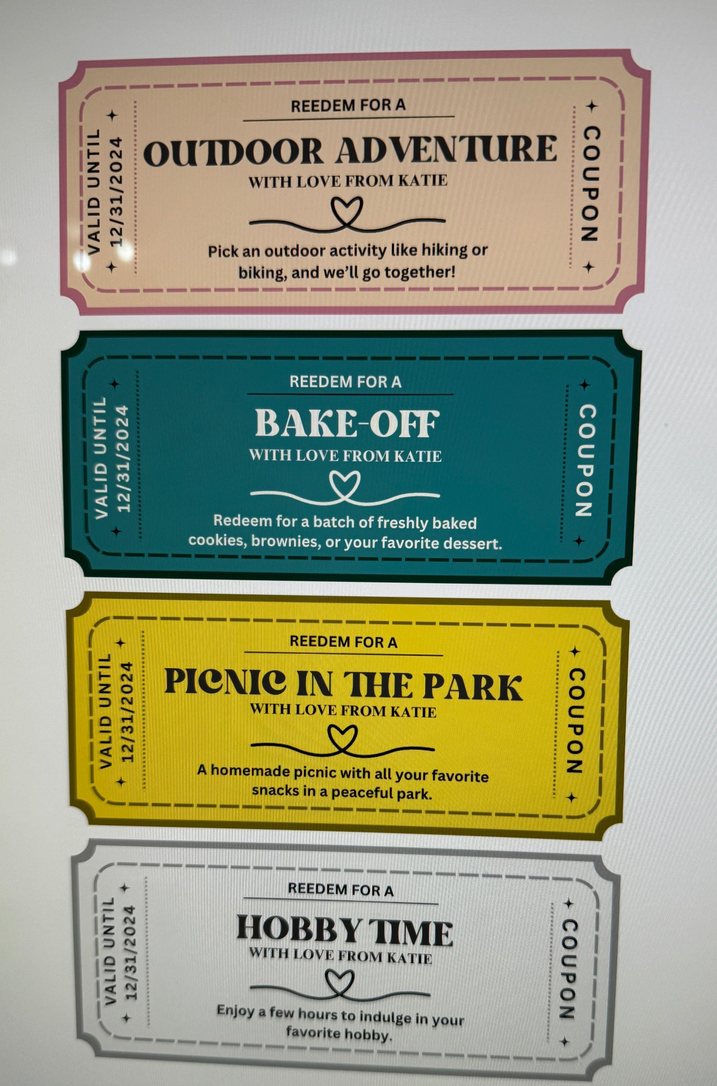 Custom Circus Ticket On Vinyl Paper