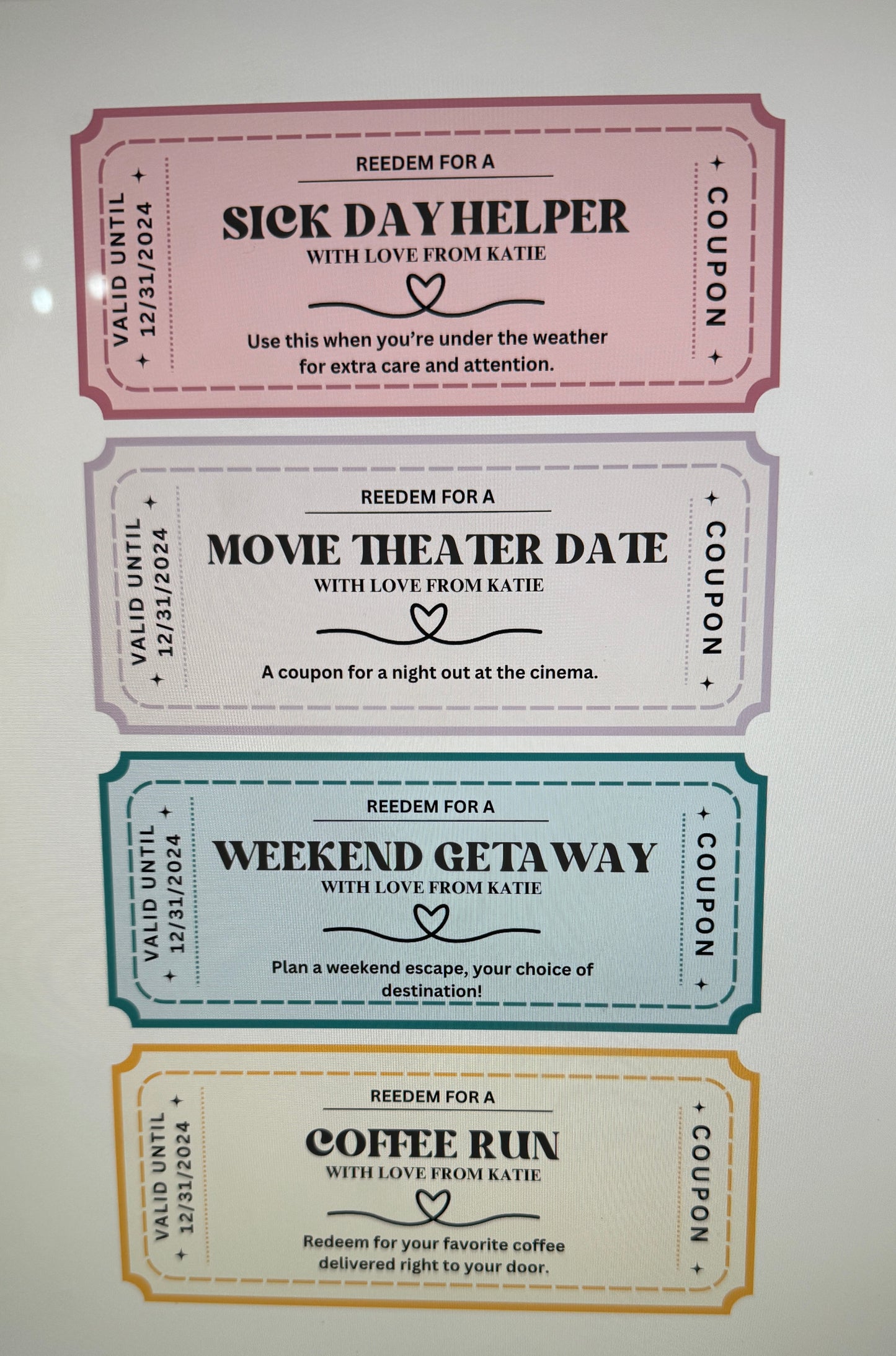 Custom Circus Ticket On Vinyl Paper