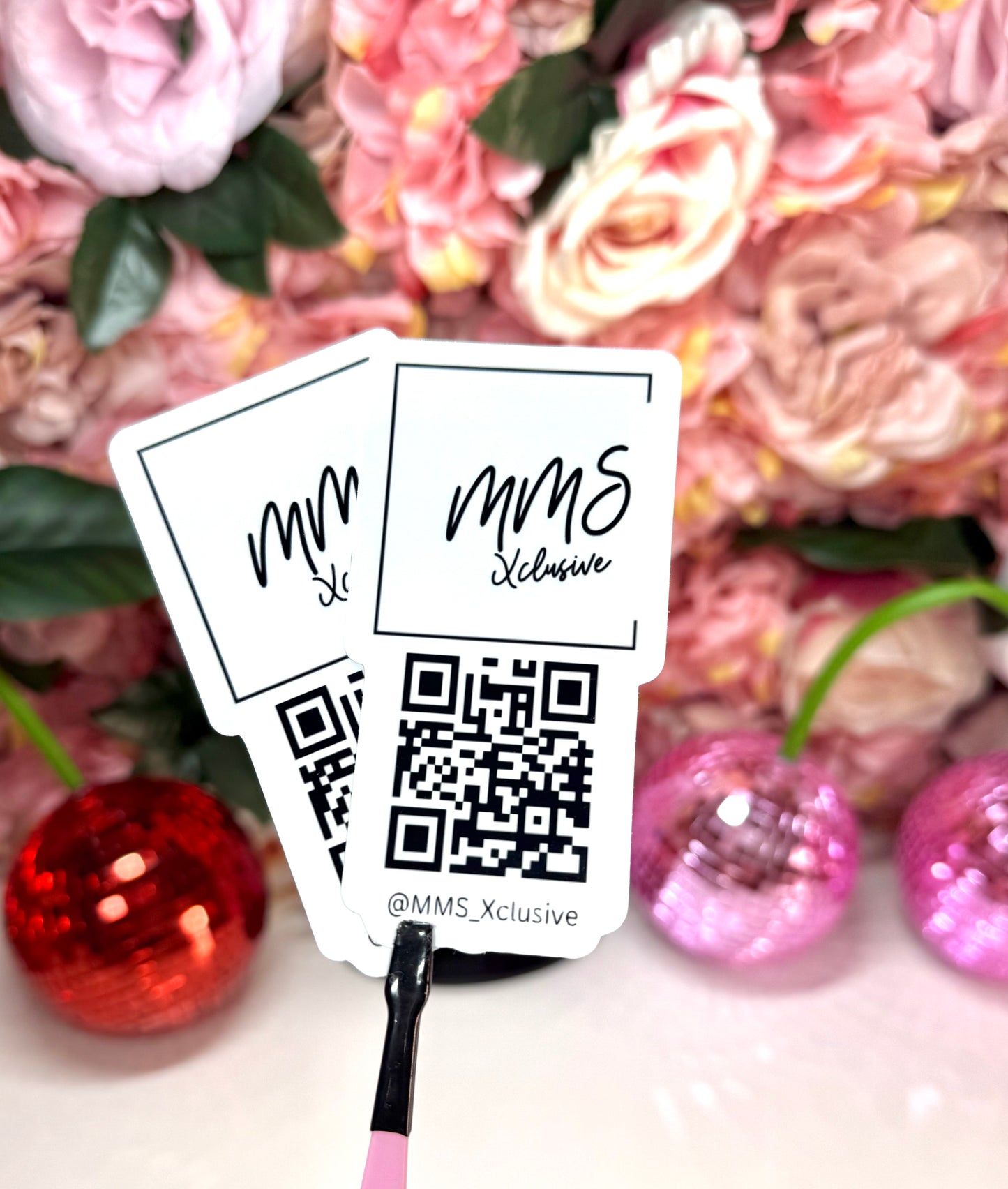 Custom Business Logo QR Code Cut Out Qr Sticker