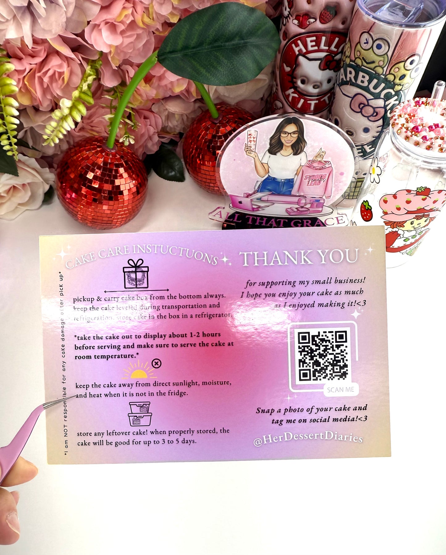 Custom Thank You Business Cards 4x6"