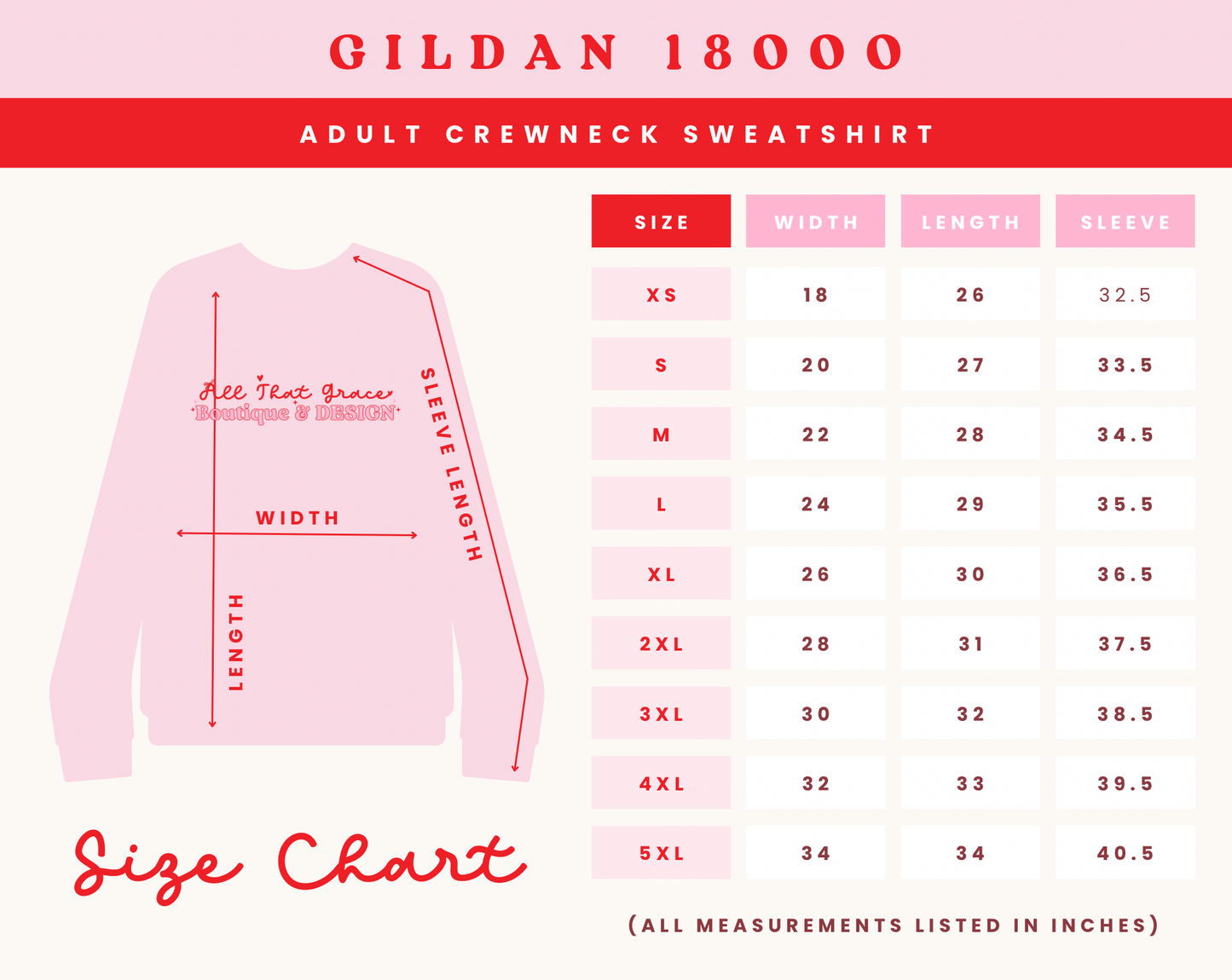 XOXO Heart and Bow Coquette Embroidered Crewneck Sweater In Multiple Colors