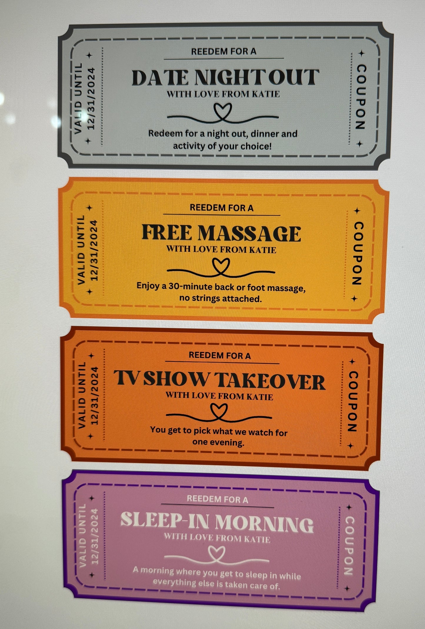 Custom Circus Ticket On Vinyl Paper
