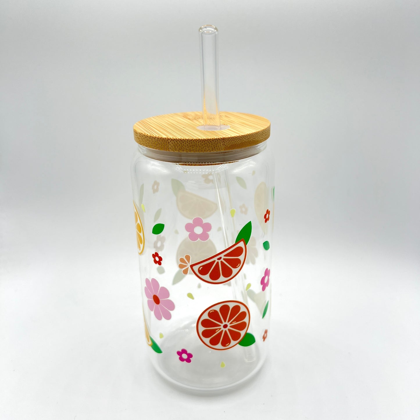 Covered By The Fruit Glass Libby Can 16oz