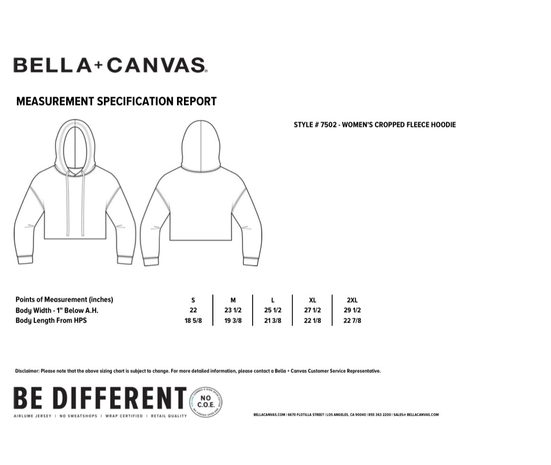 Thou Shall Not Try Me Mood 24:7 Cropped Hoodie in White