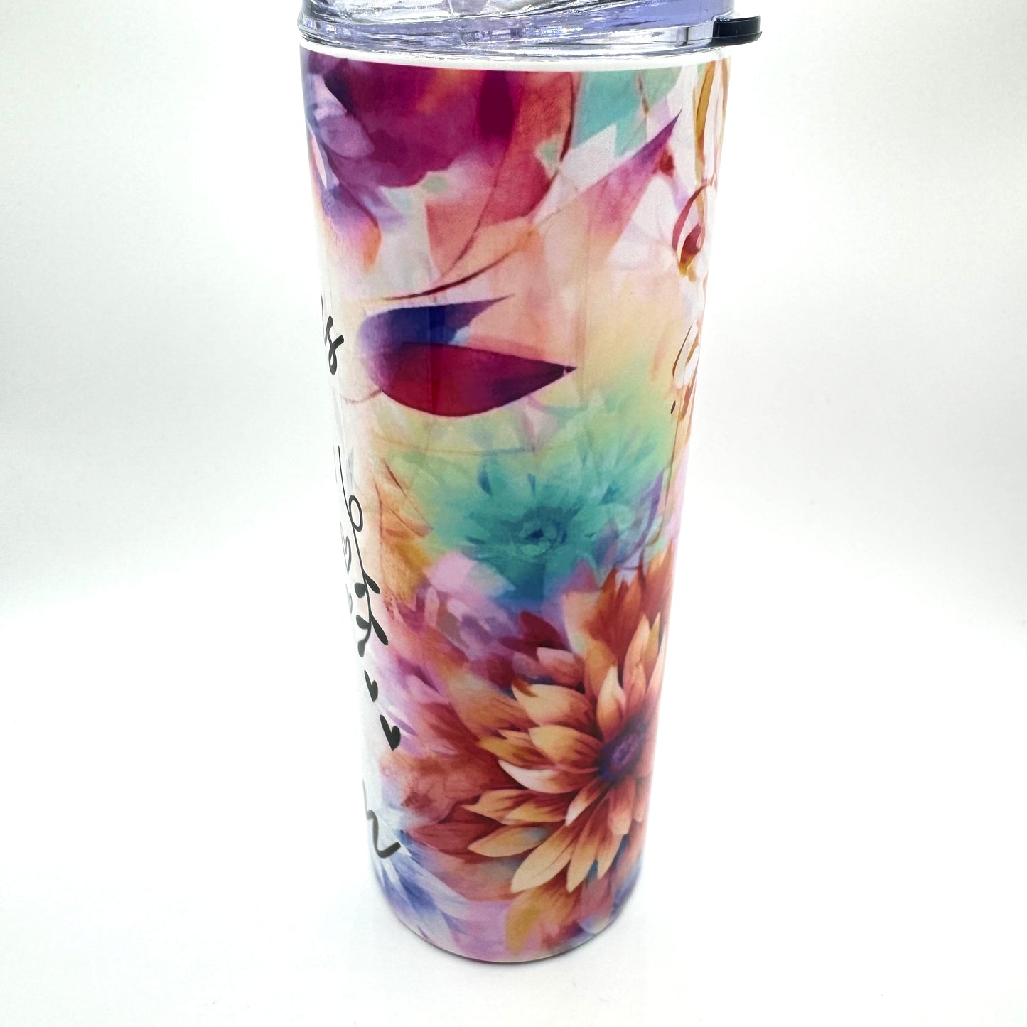 She is Strong, She is Mom Mothers Day Floral 20 oz Tumbler