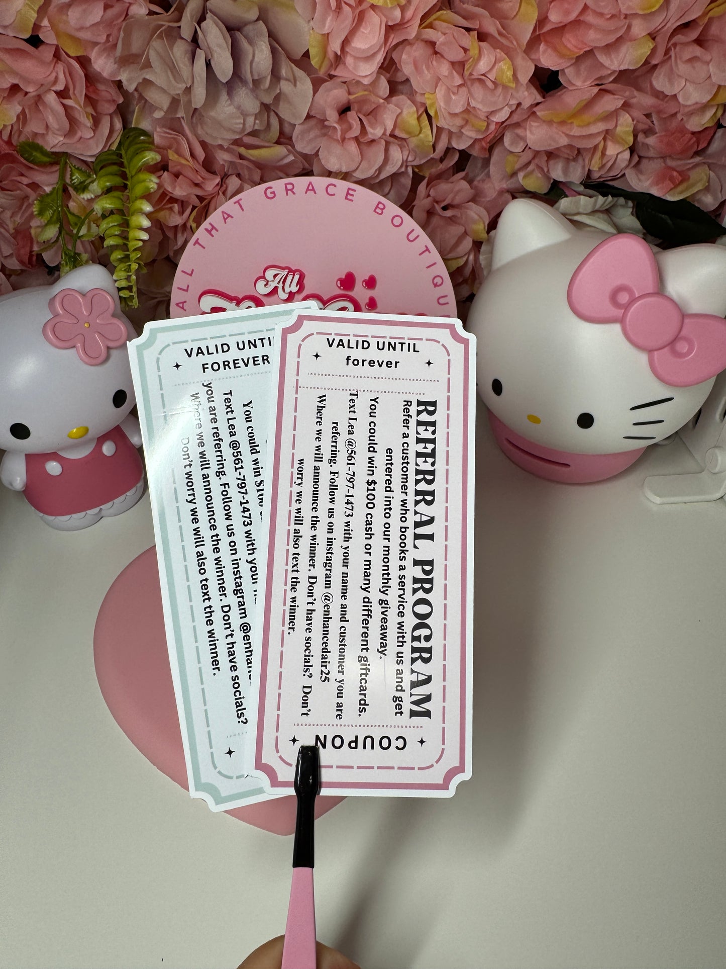 Custom Circus Ticket On Vinyl Paper