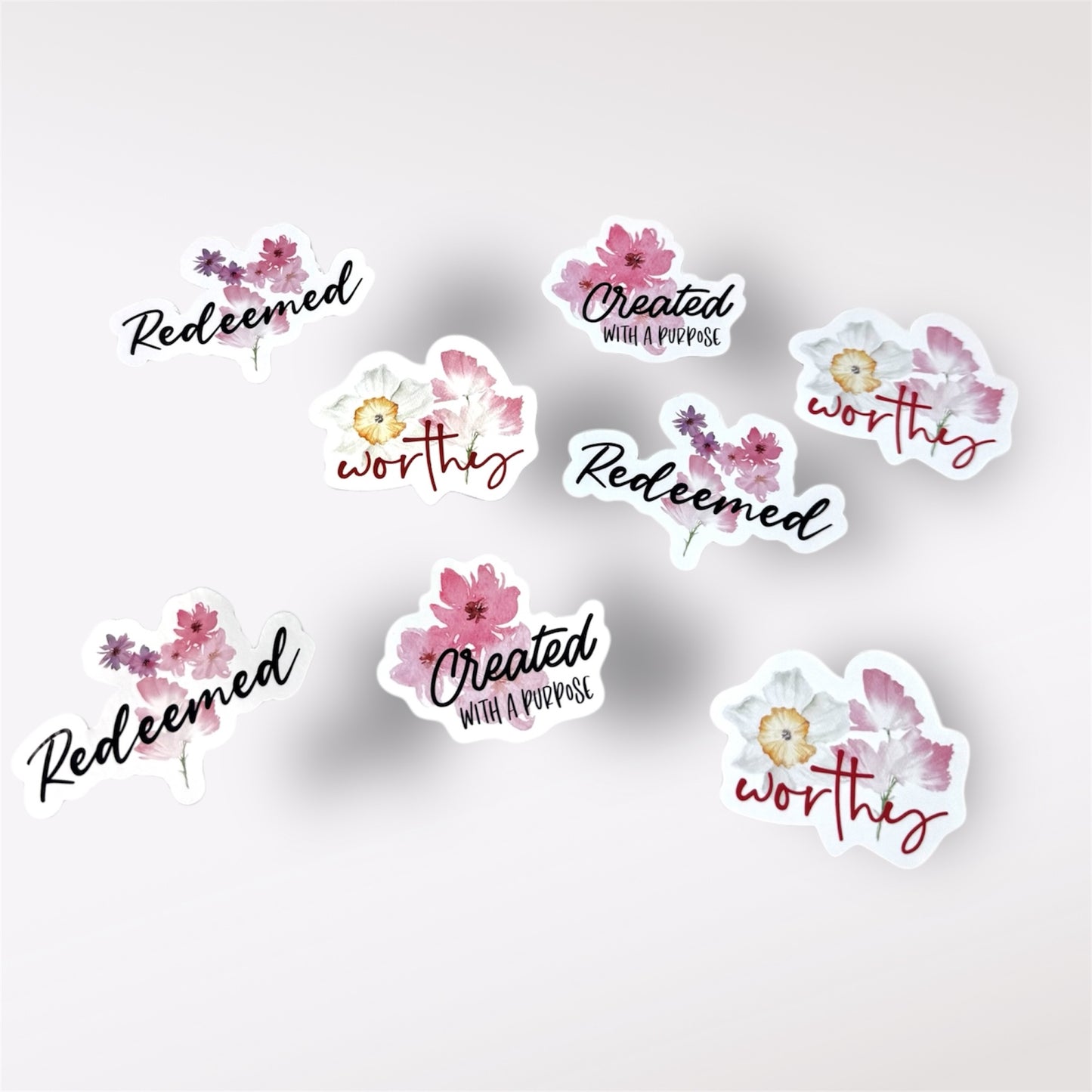 Worthy Christian Glossy Sticker Pack of 12