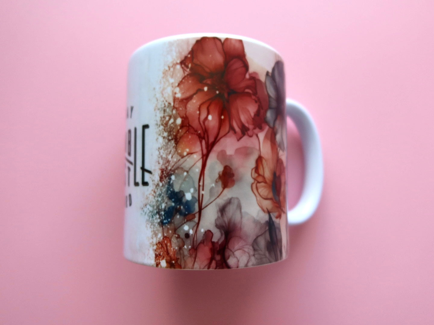 Stay Humble Hustle Hard Vibrant Watercolor Mug