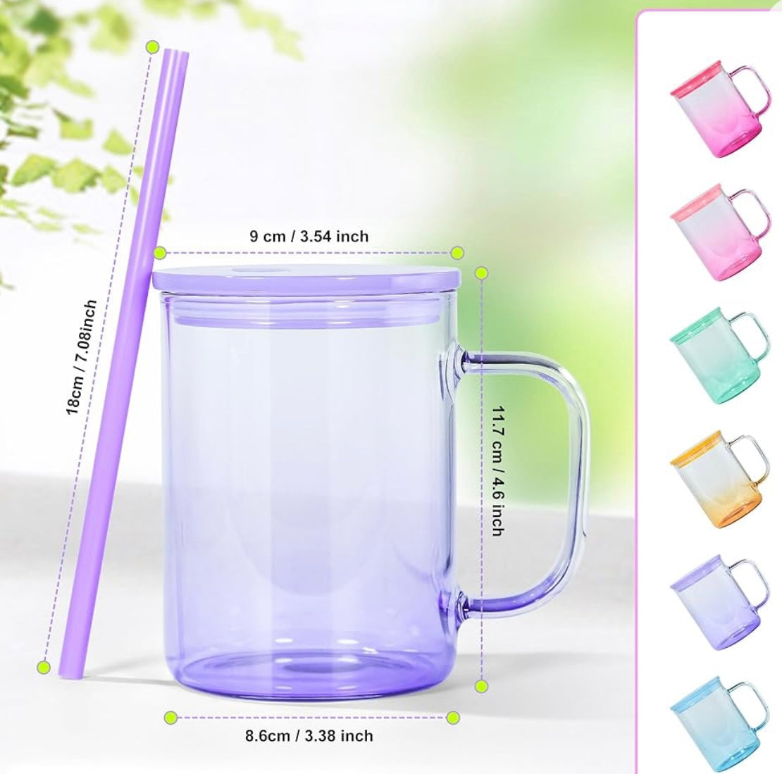 In My Soft Girl Era Gradient Glass Mug in Pink