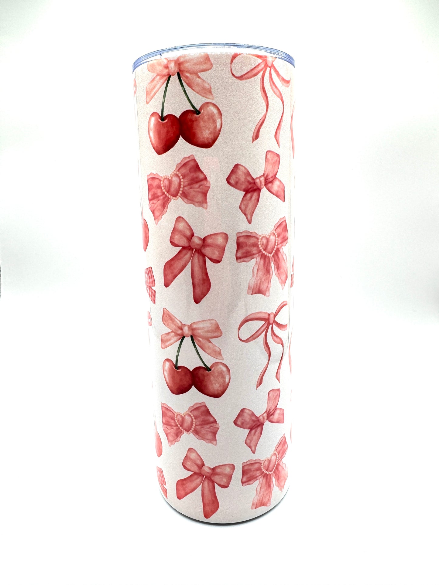 Cherry and Bow Coquette Esthetics's Stainless Steel Tumbler 20oz