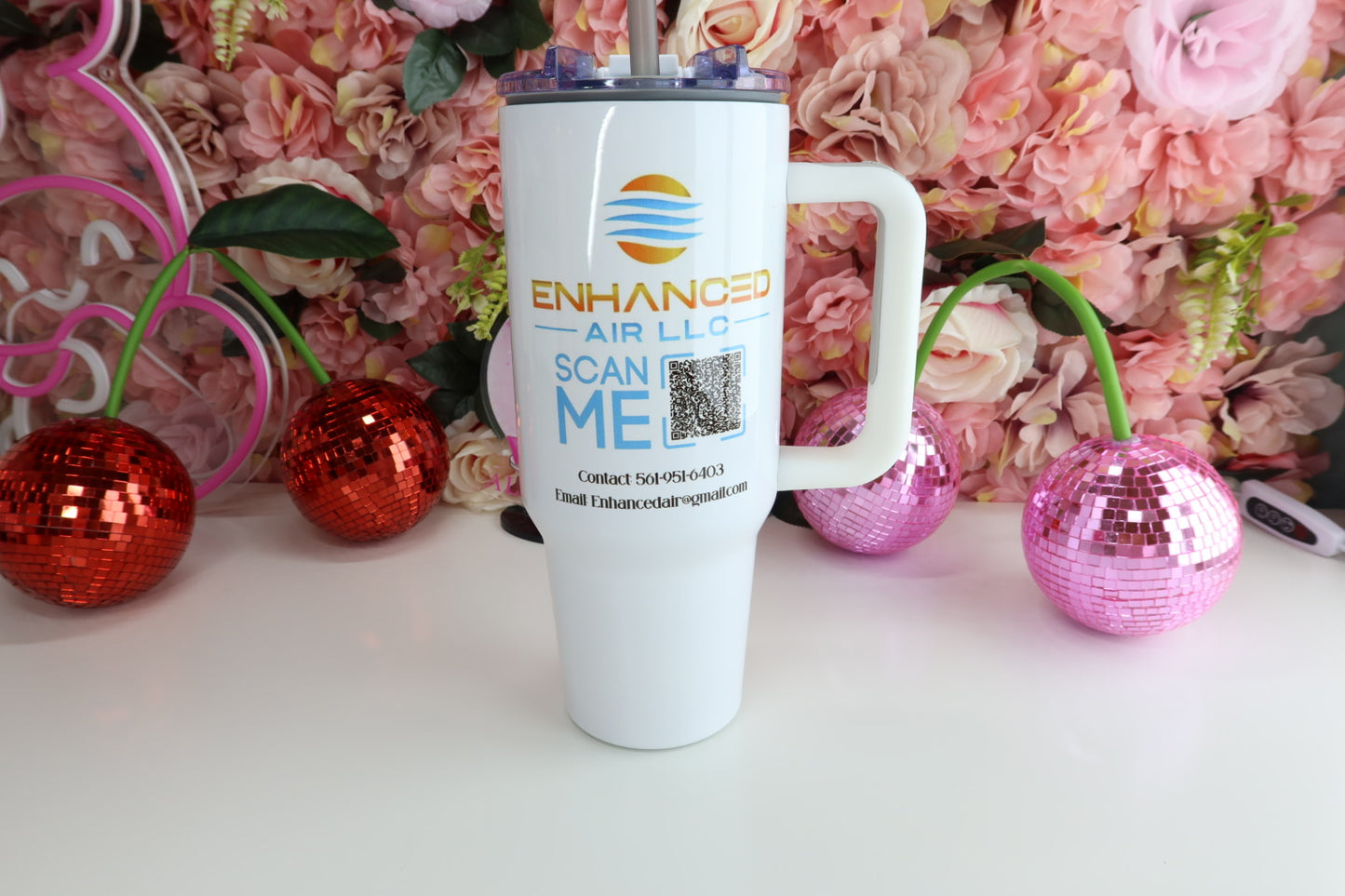 Custom Logo / QR Code/ or Personalized Gift With Photo or Message 40oz Tumbler