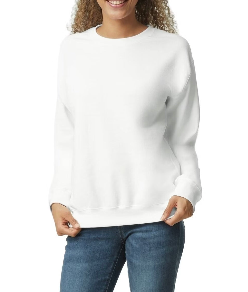 You Are So Loved John 3:16 White Coquette Bow Embroidered Crewneck In Pink Stitching