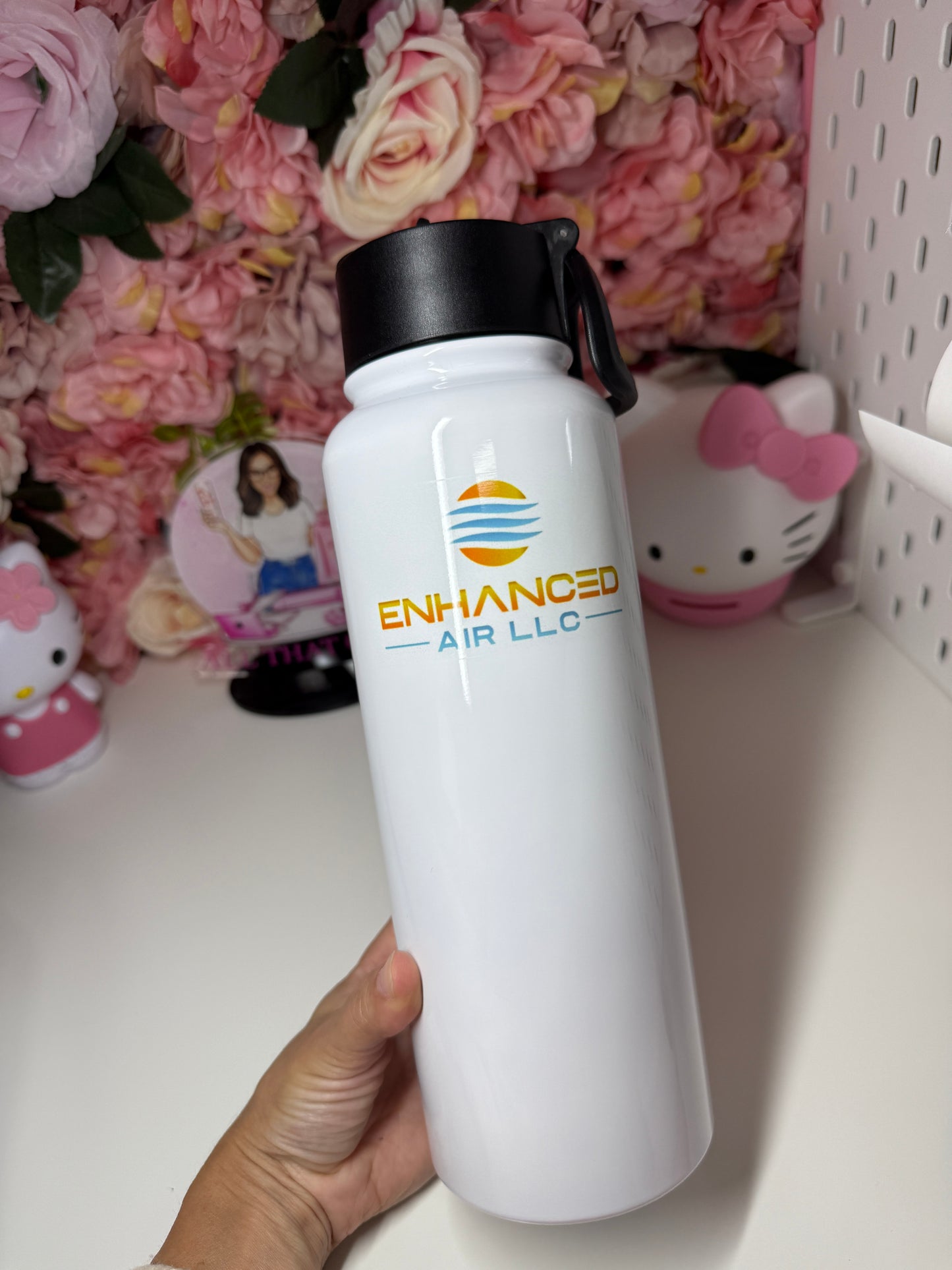 Custom Business Logo Hydro Handle Water Bottle