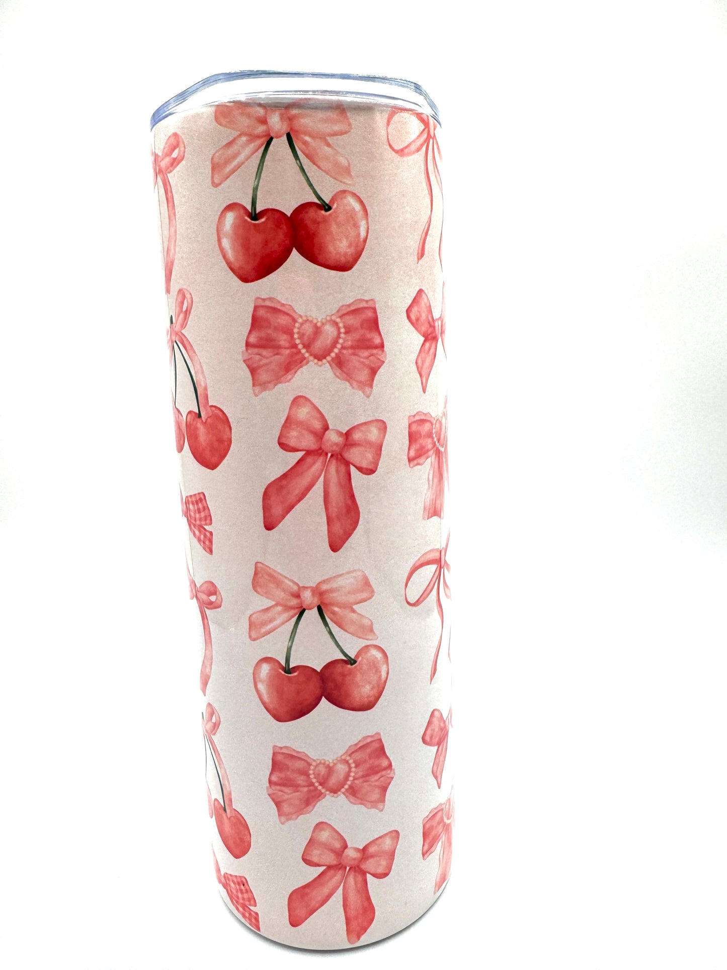 Cherry and Bow Coquette Esthetics's Stainless Steel Tumbler 20oz