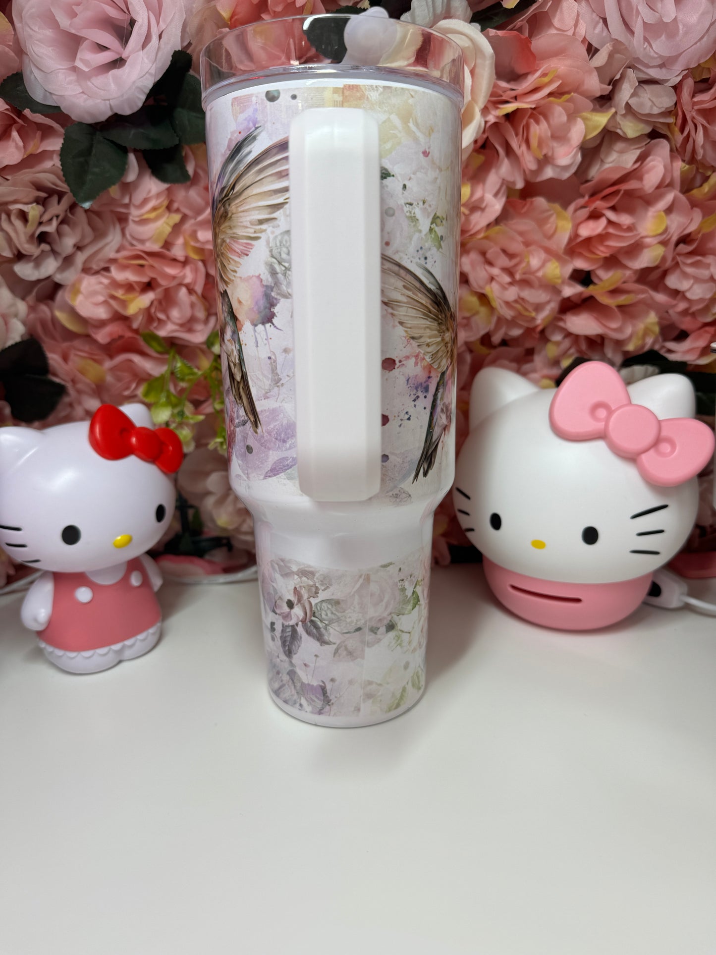 She is Strong Proverbs 31:25 Bible Verse Huming Bird 40oz Tumbler