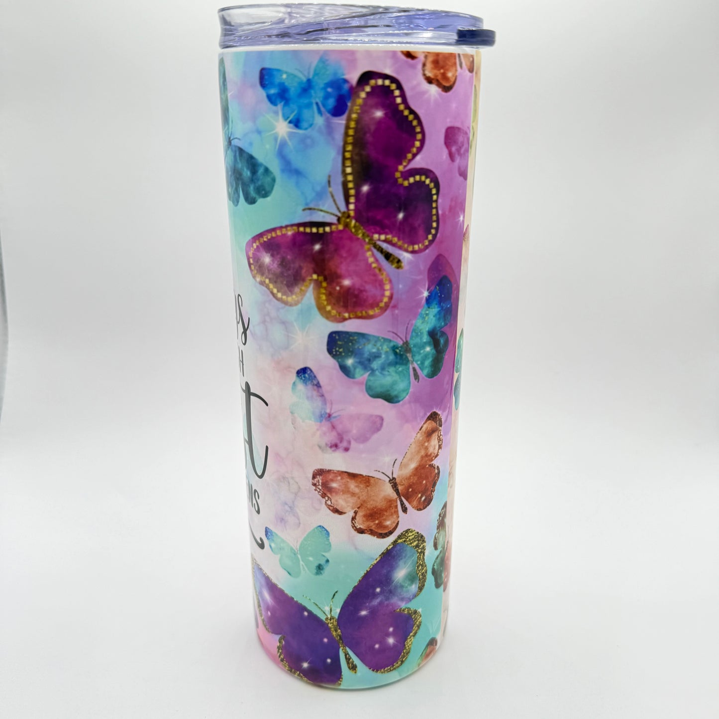 I Can Do All Things Through Christ Butterfly Philippians 4:13 20 oz Tumbler