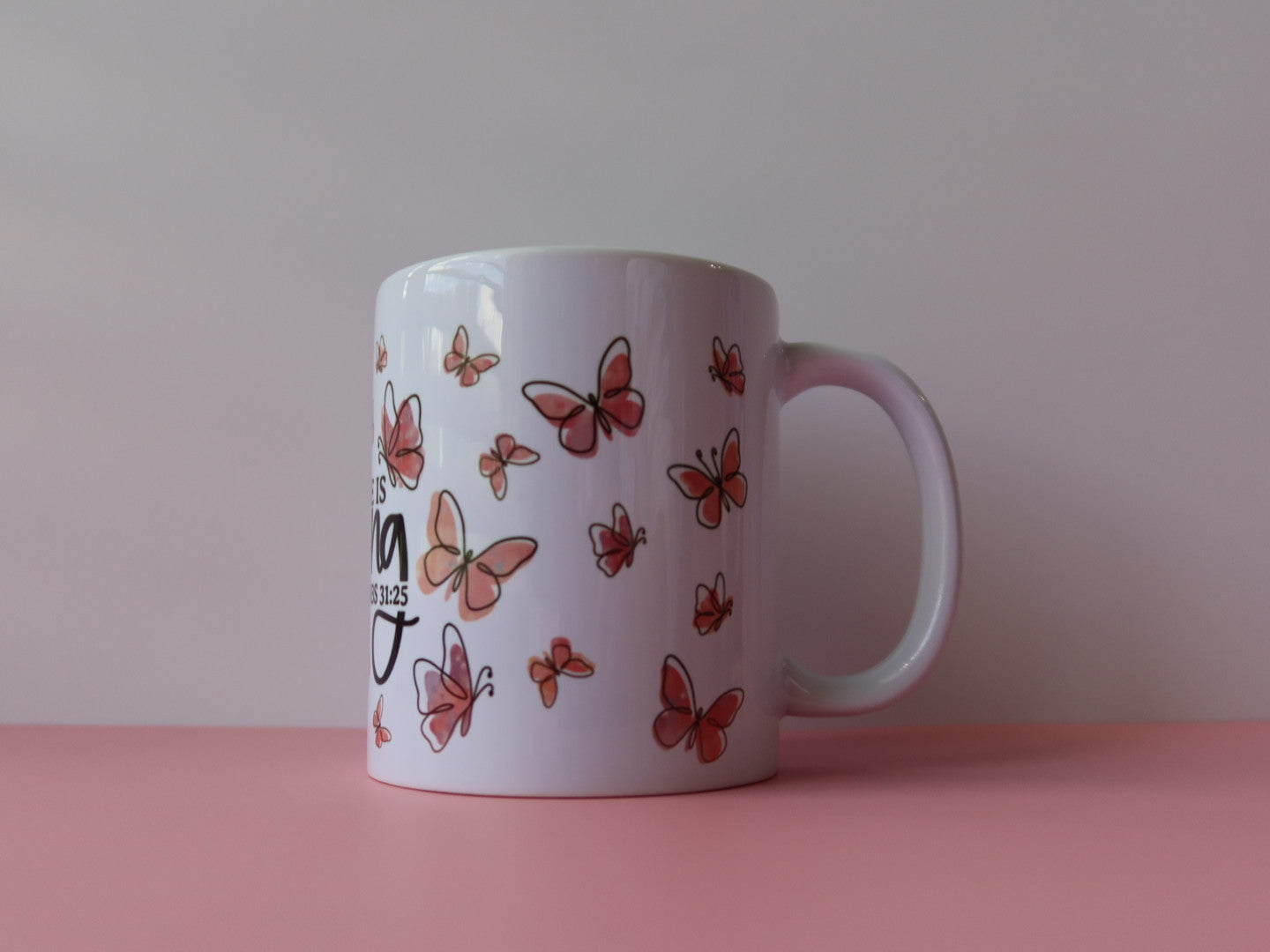 She is Strong Proverbs 31:25 Bible Verse 11oz Coffee Mug