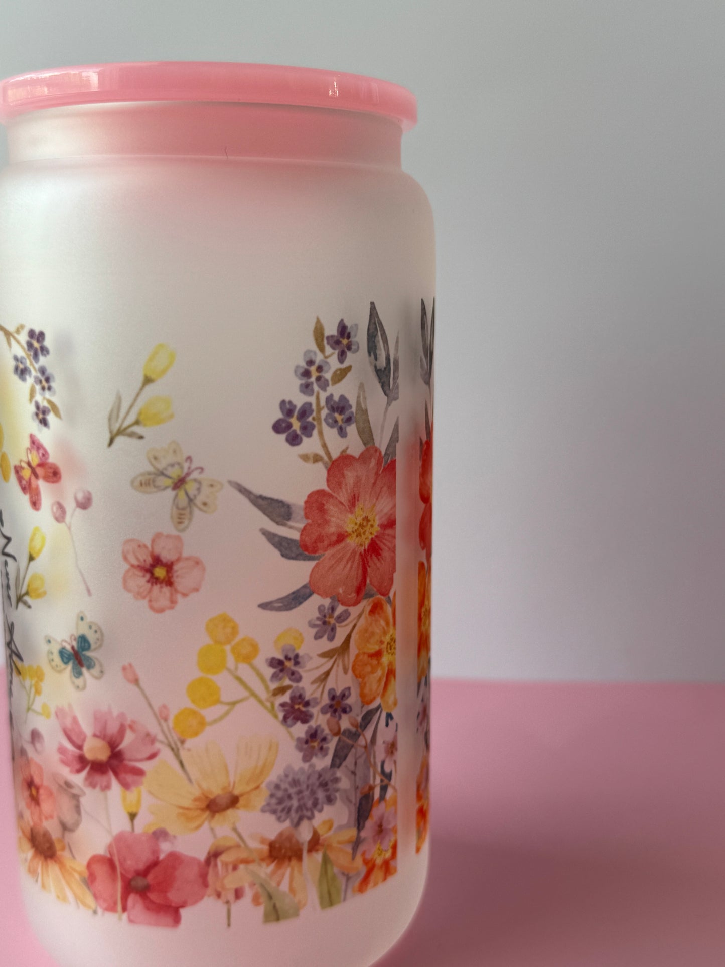 I Am Bible Verses Frosted Libby Glass 16oz