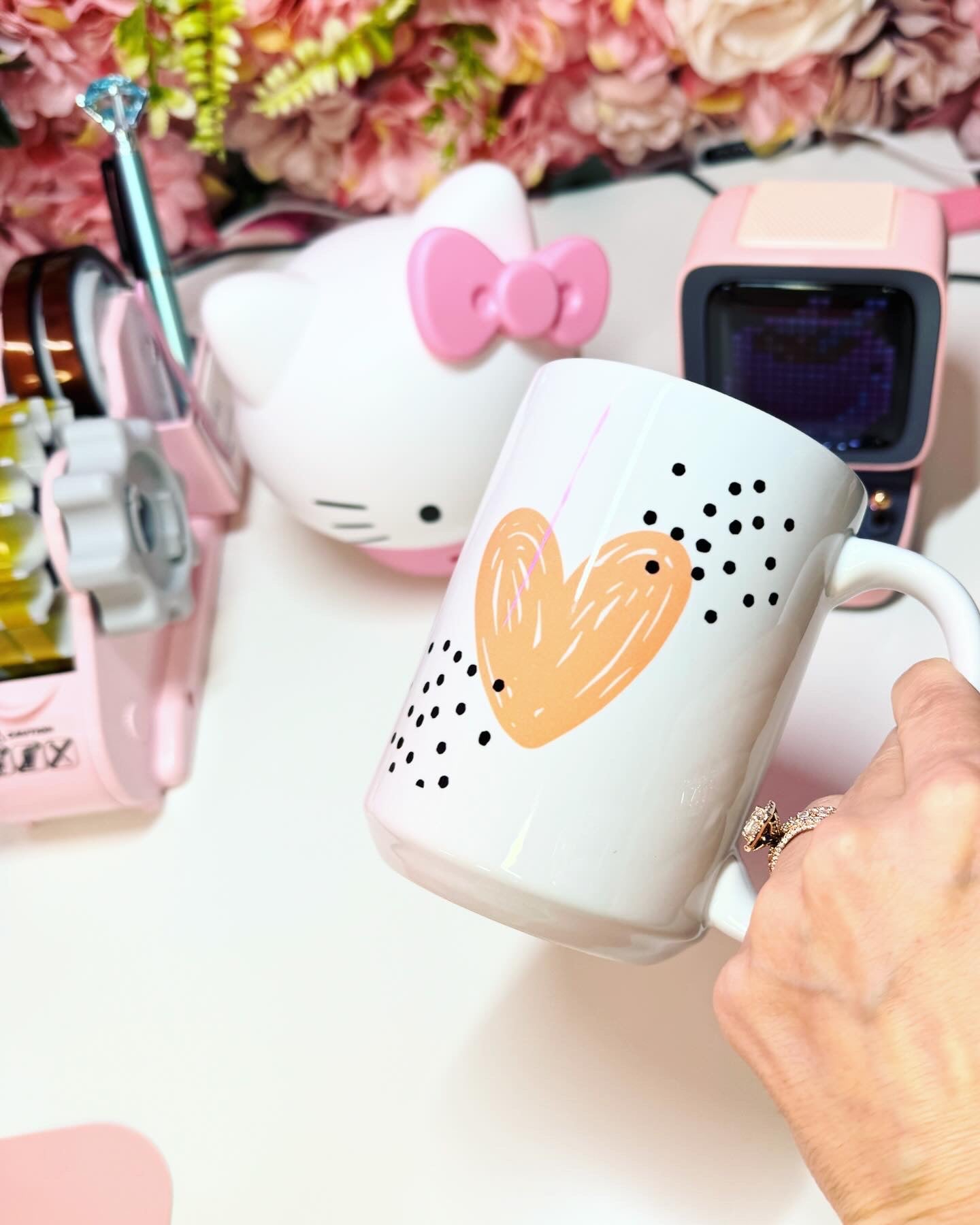 Girl Boss Polka Dot Ceramic Mug 15oz