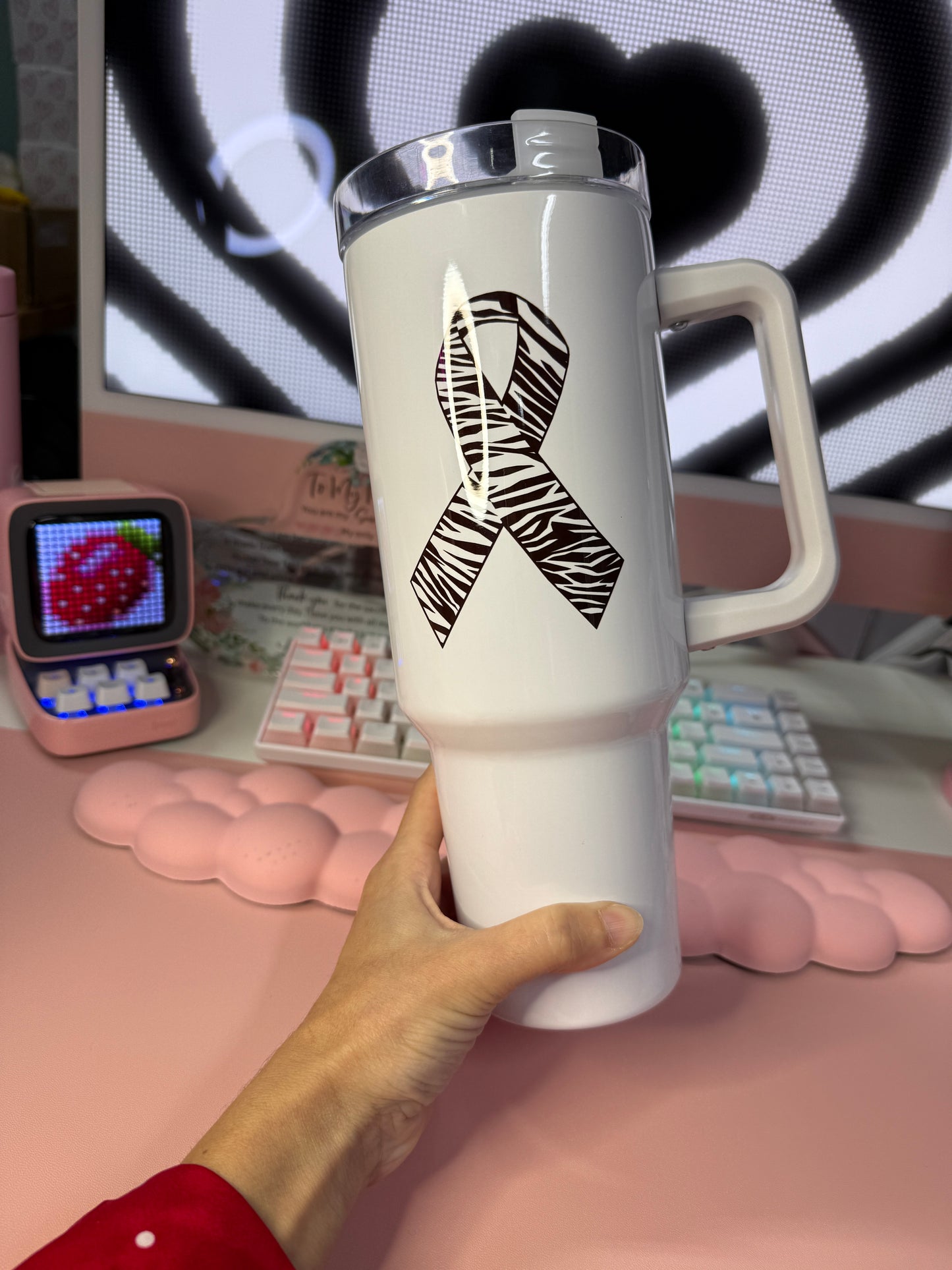 Custom Logo / QR Code/ or Personalized Gift With Photo or Message 40oz Tumbler