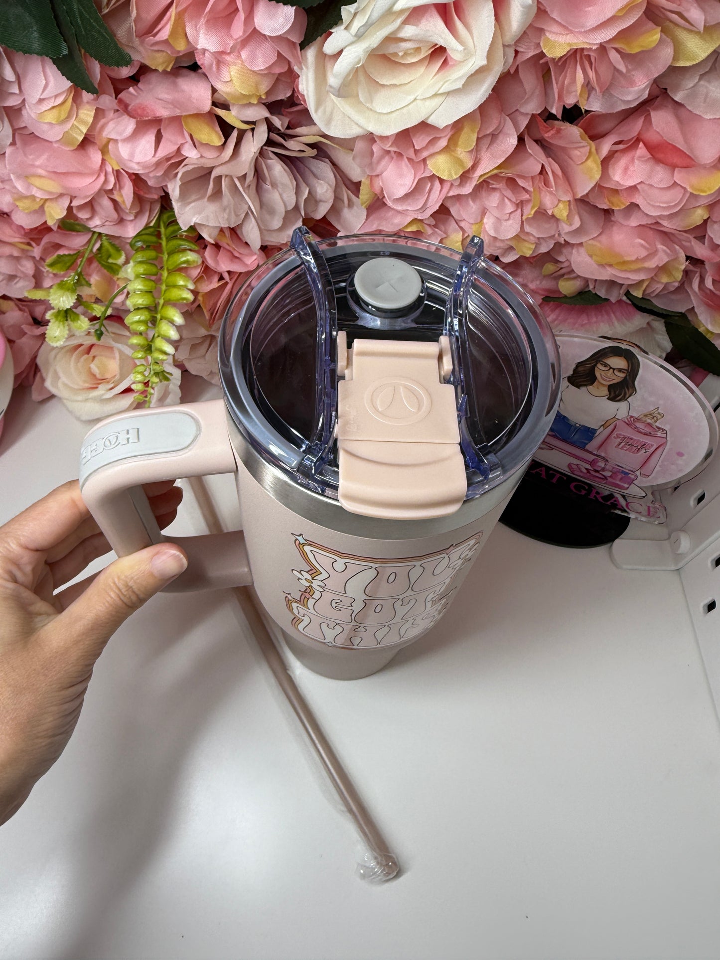 You Got This Big Swig 40oz Tumbler In Mushroom