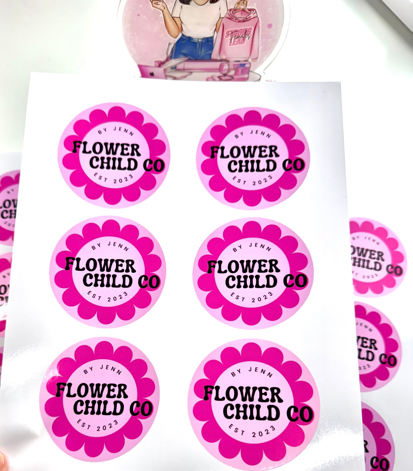 Custom 3" Round Sticker Sheet