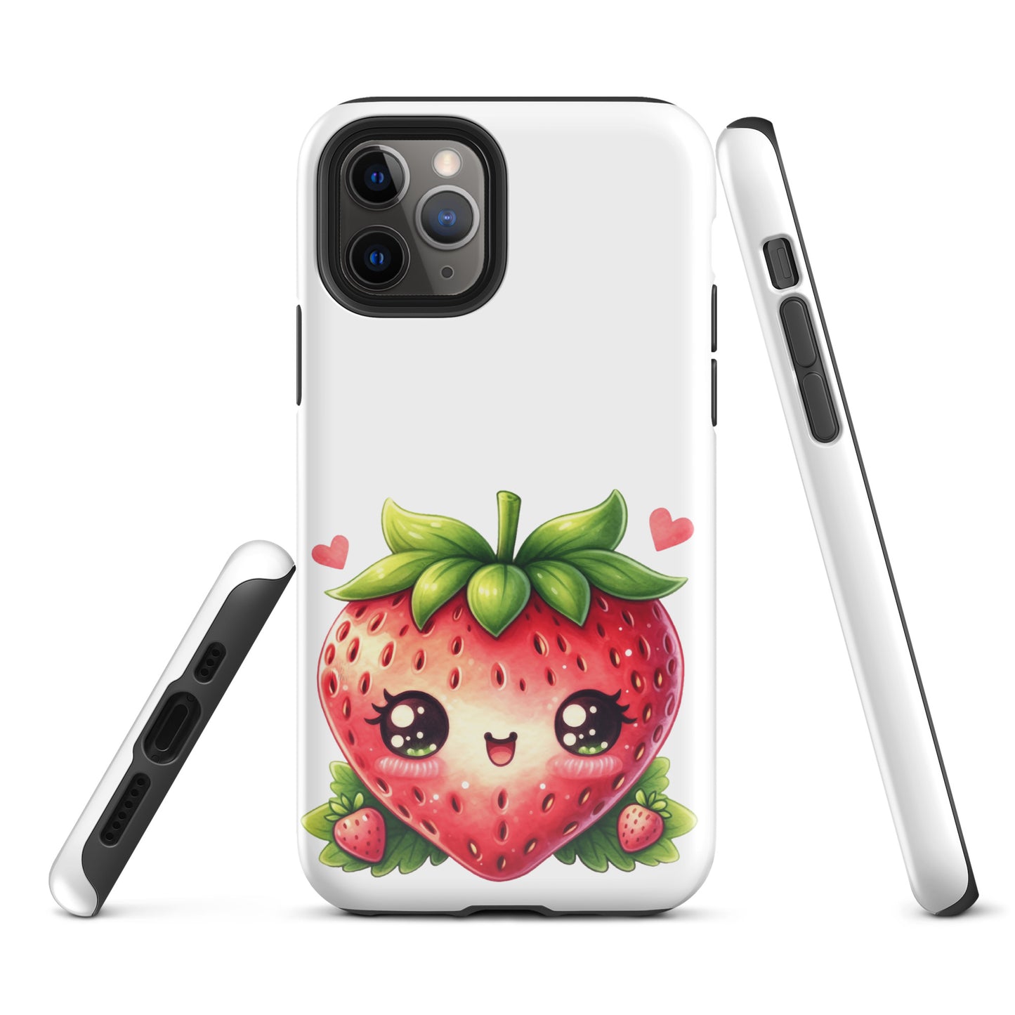 Adorable Kawaii Strawberry Tough Case for iPhone®