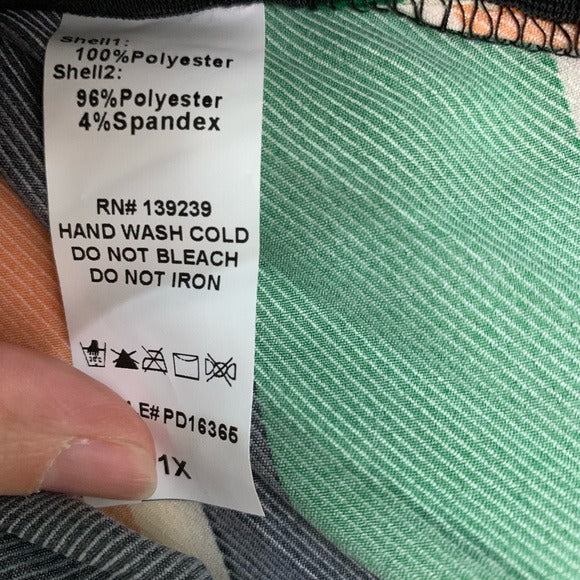 Do+ Be Green Plus Size Stripped Skirt 1x,2x,3x NWT
