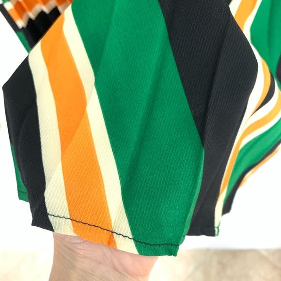 Do+ Be Green Plus Size Stripped Skirt 1x,2x,3x NWT