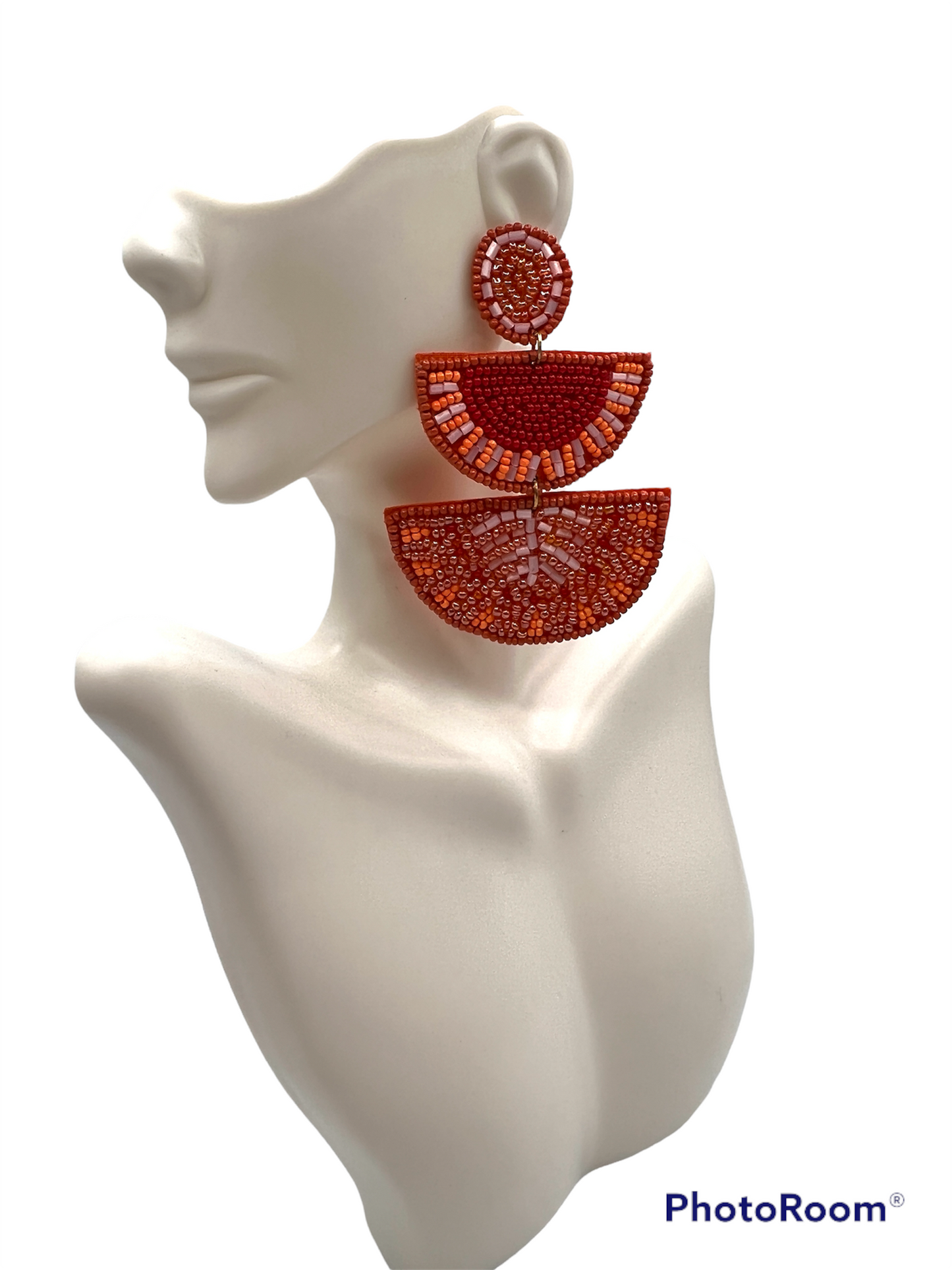 Orange Slice Earrings