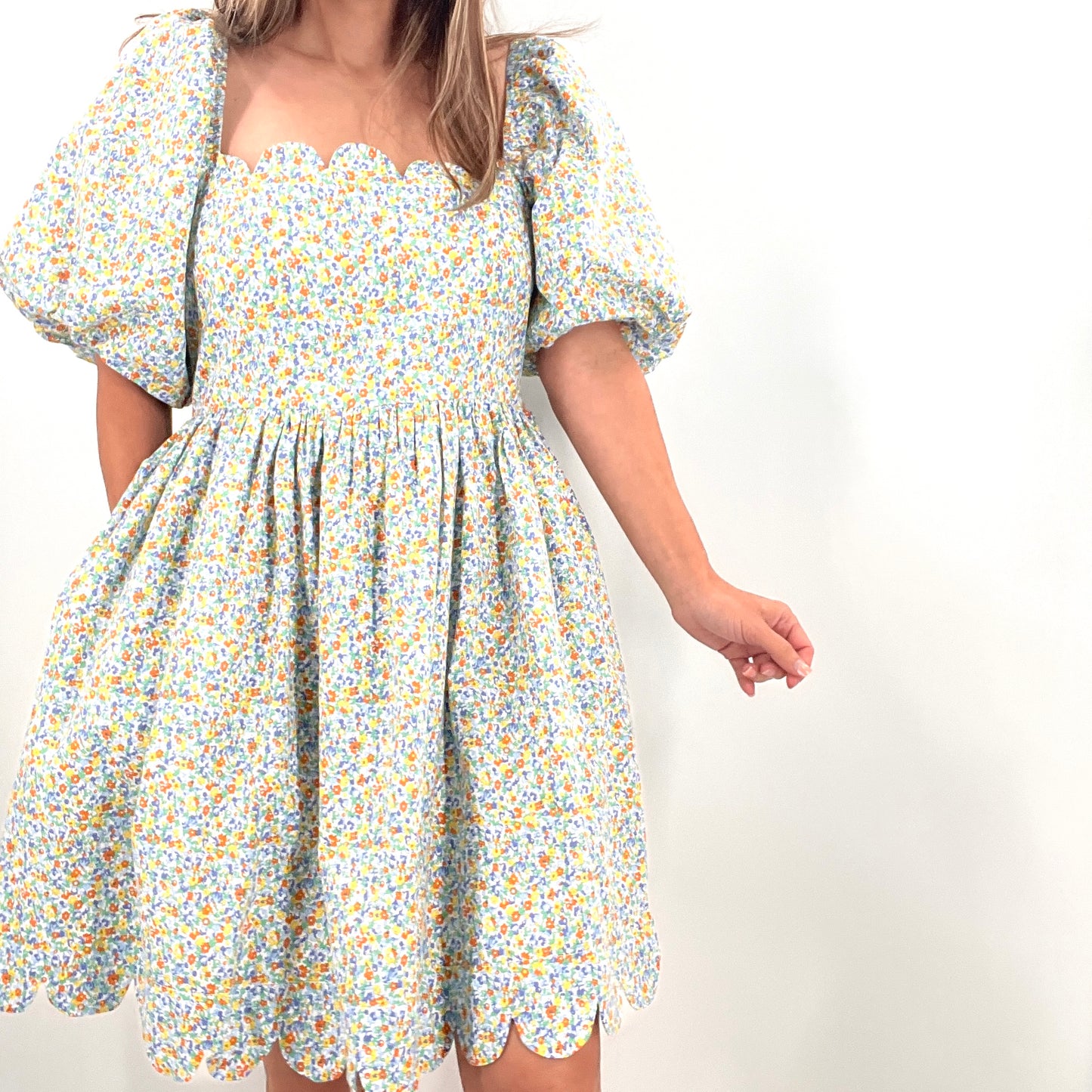 Daisy Dreams Scalloped Dress