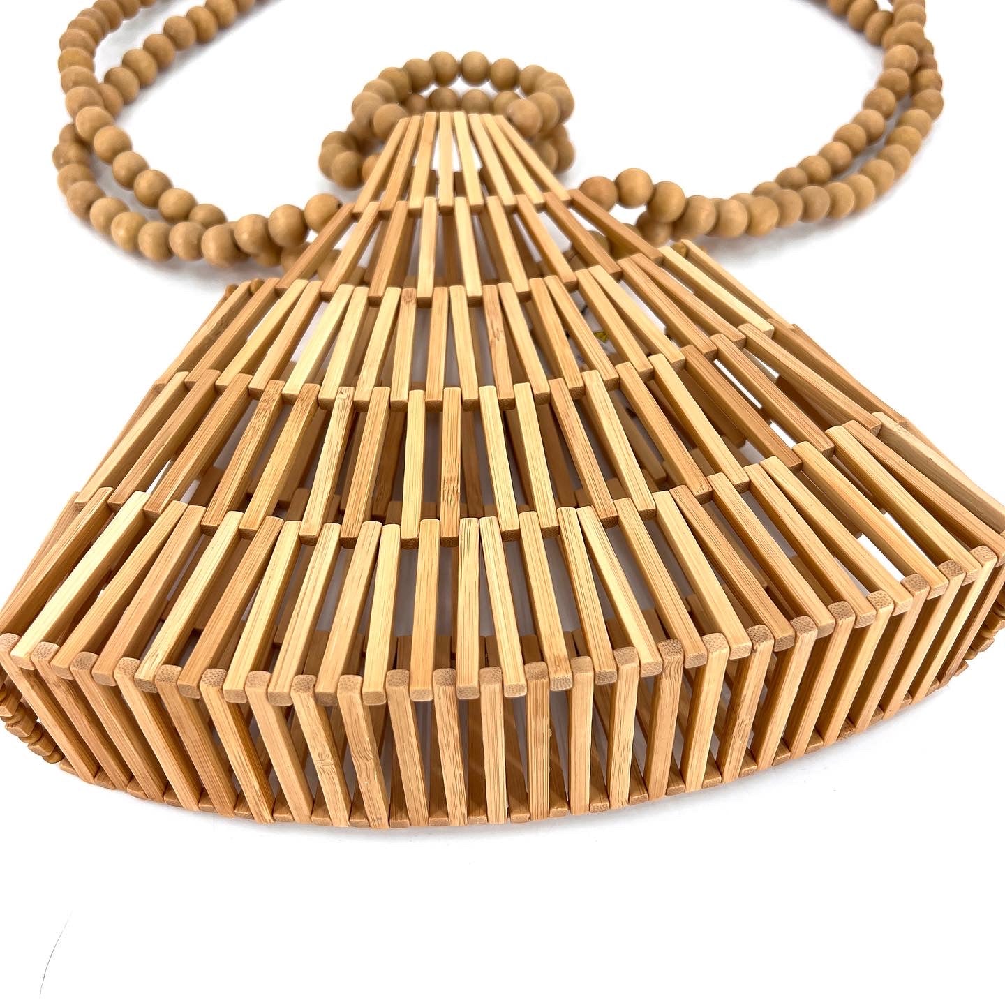 Beach Vibes Bamboo Bag