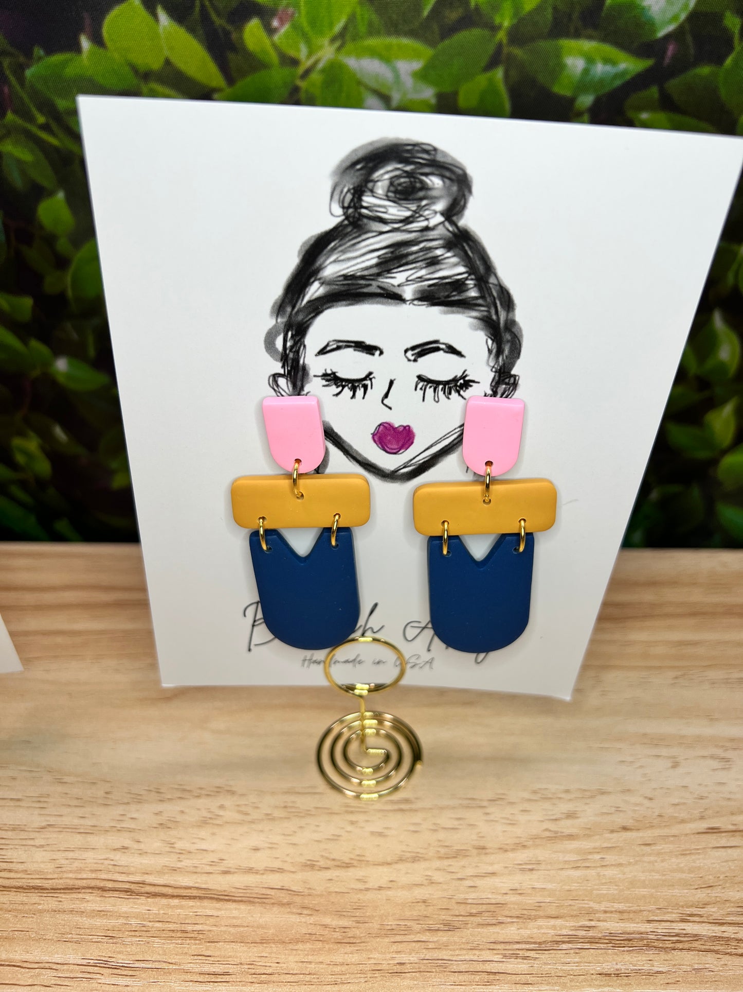 Fall Color Block Earrings