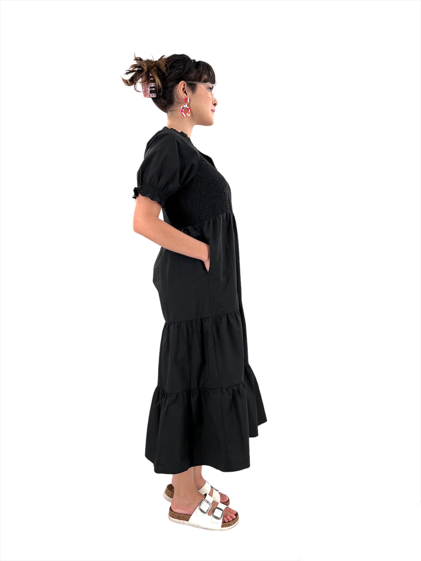Black Smocked Dress