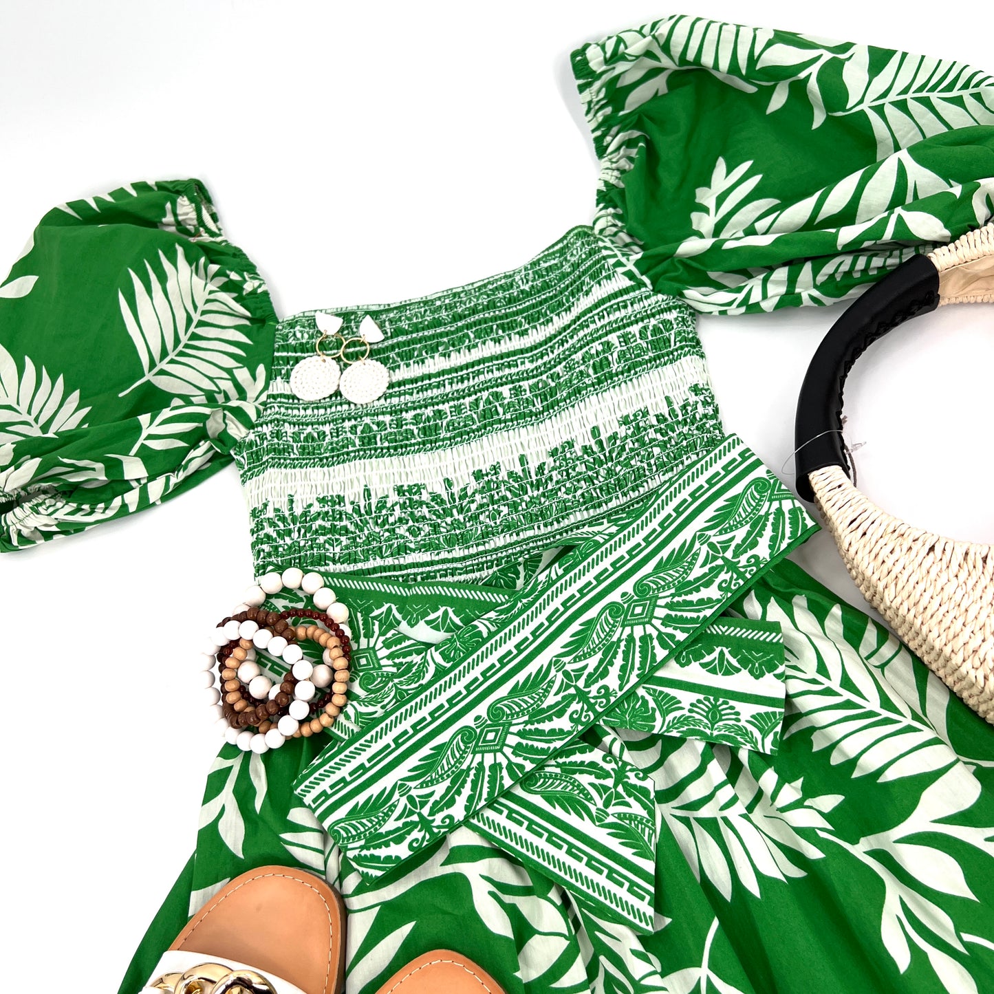 Flying Tomato Woman's Palm Midi Dress
