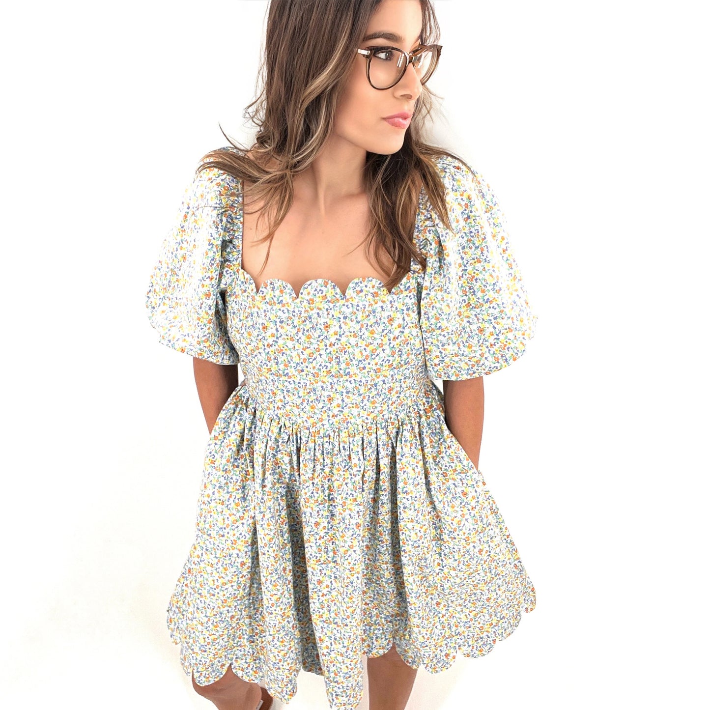 Daisy Dreams Scalloped Dress