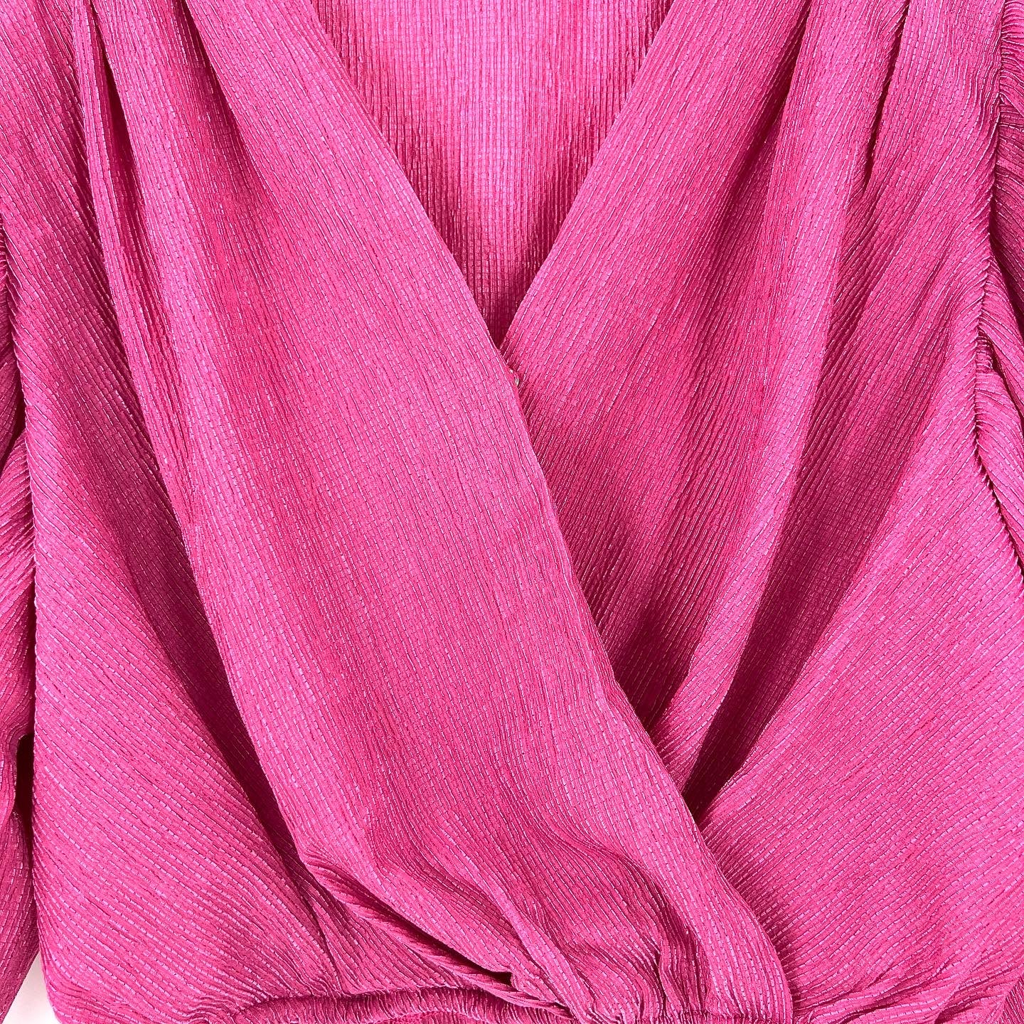 Pink Gauze Wrap Top