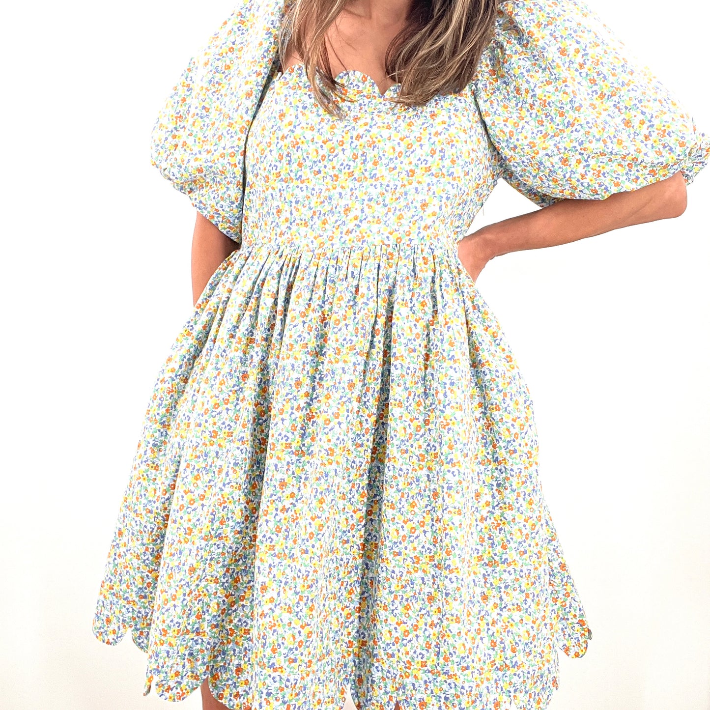 Daisy Dreams Scalloped Dress