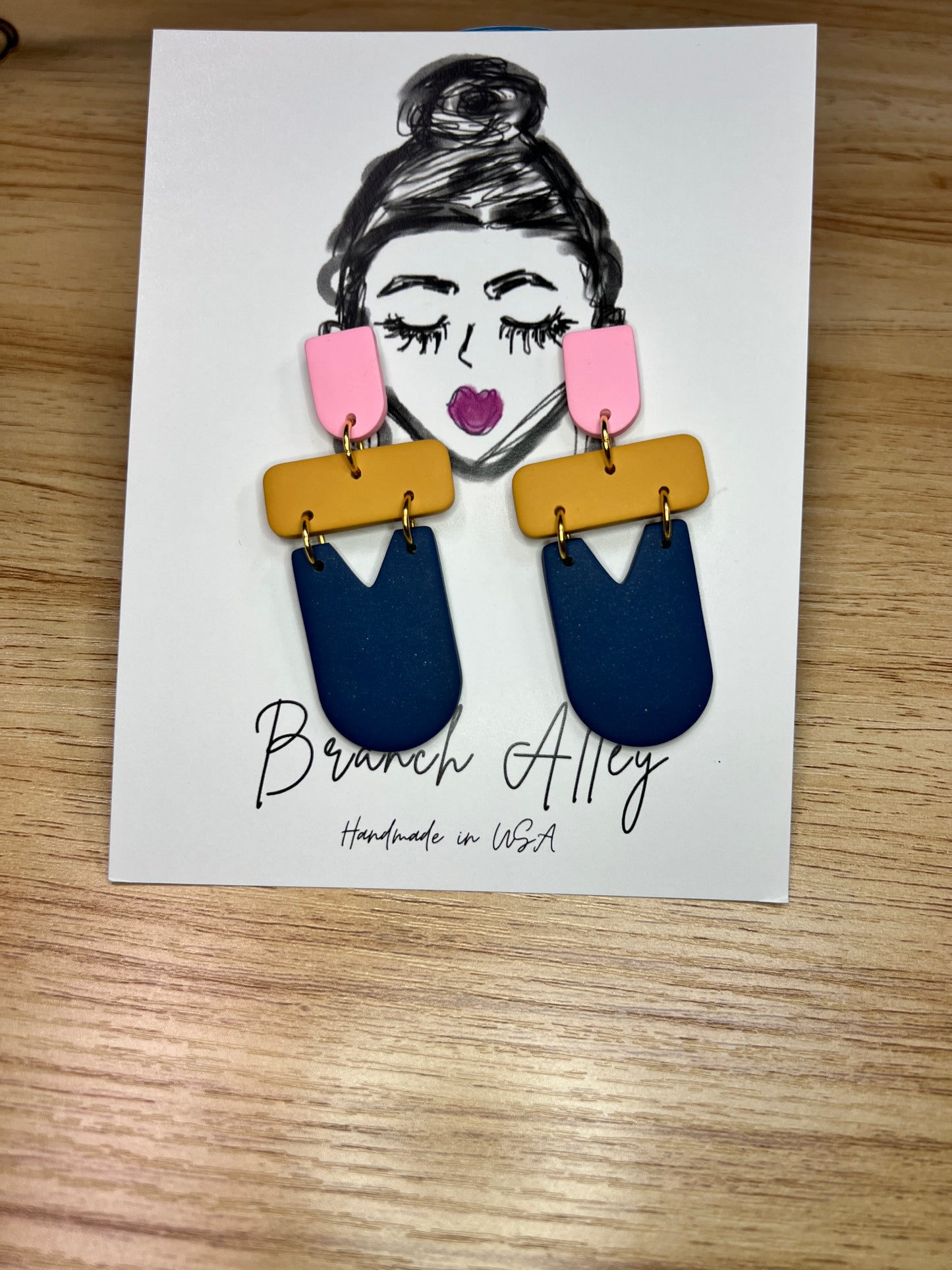 Fall Color Block Earrings