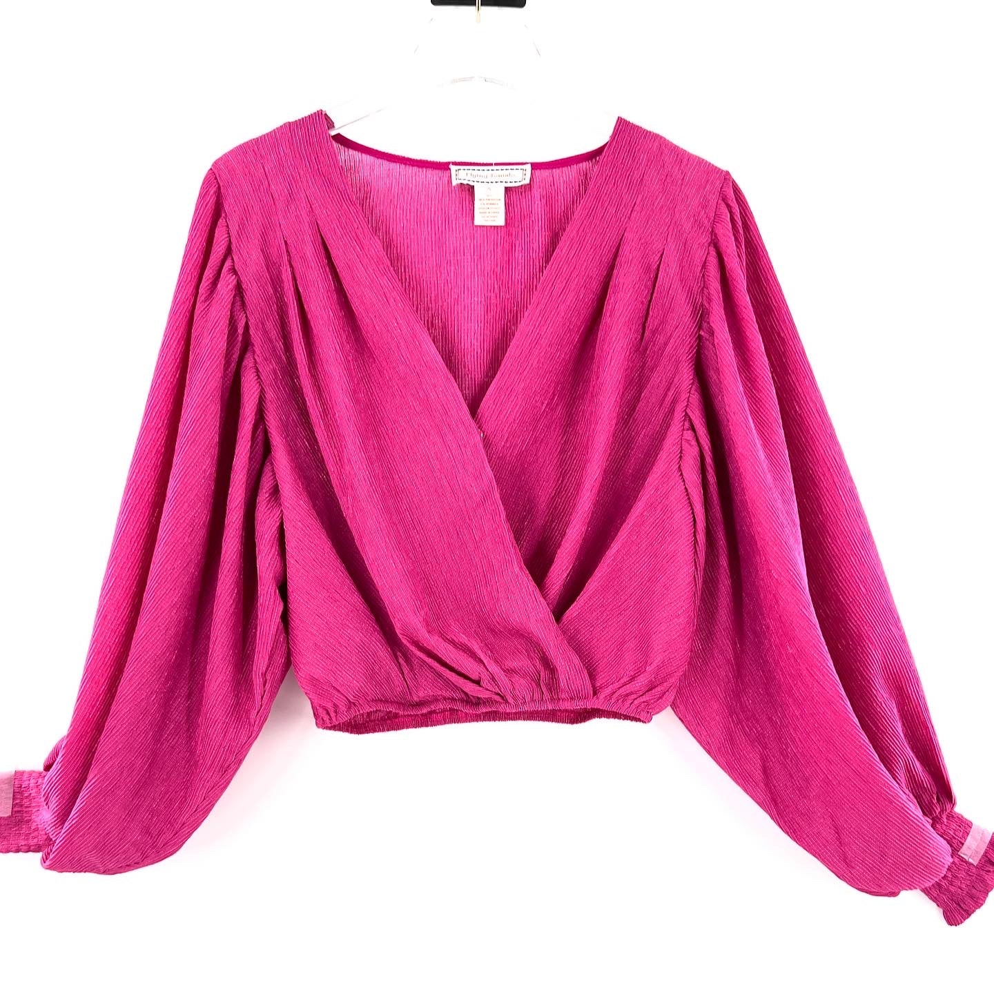 Pink Gauze Wrap Top