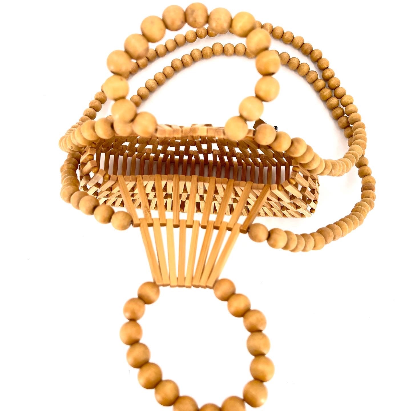 Beach Vibes Bamboo Bag