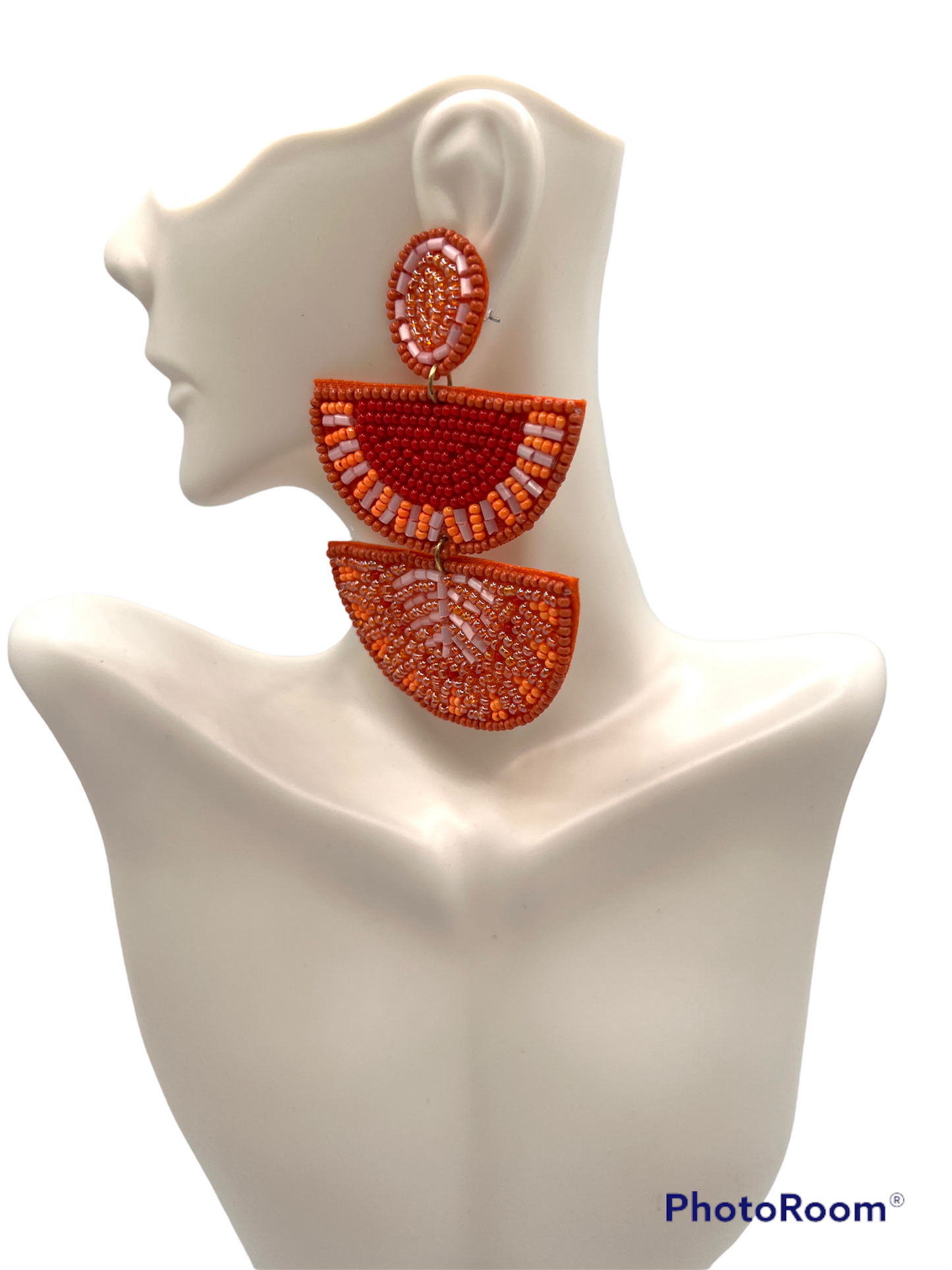 Orange Slice Earrings