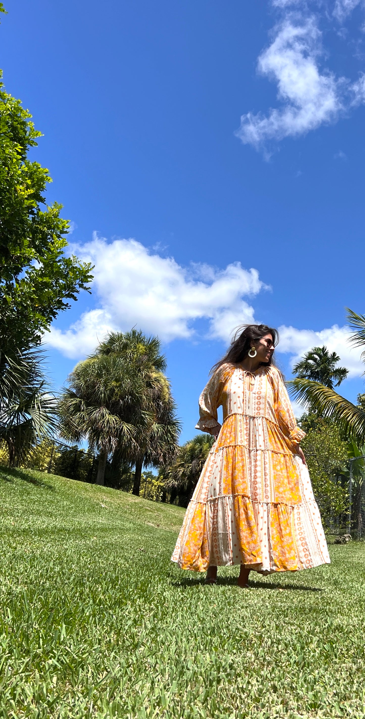 Fall Feels Boho Style Midi Dress