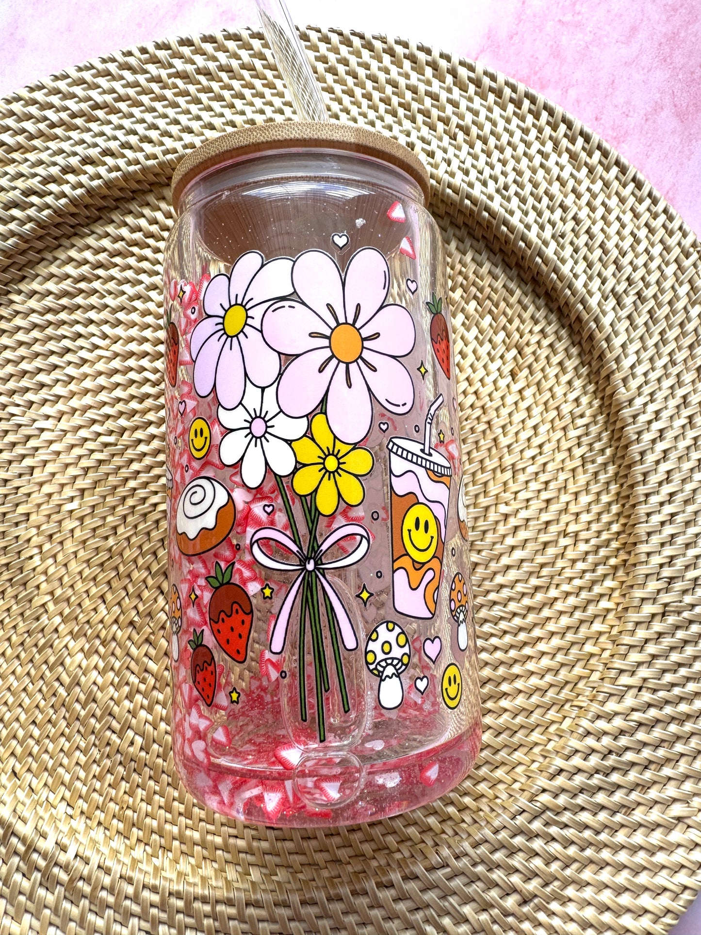 Morning Dream Retro Custom Libby Snow Globe Cup 16oz