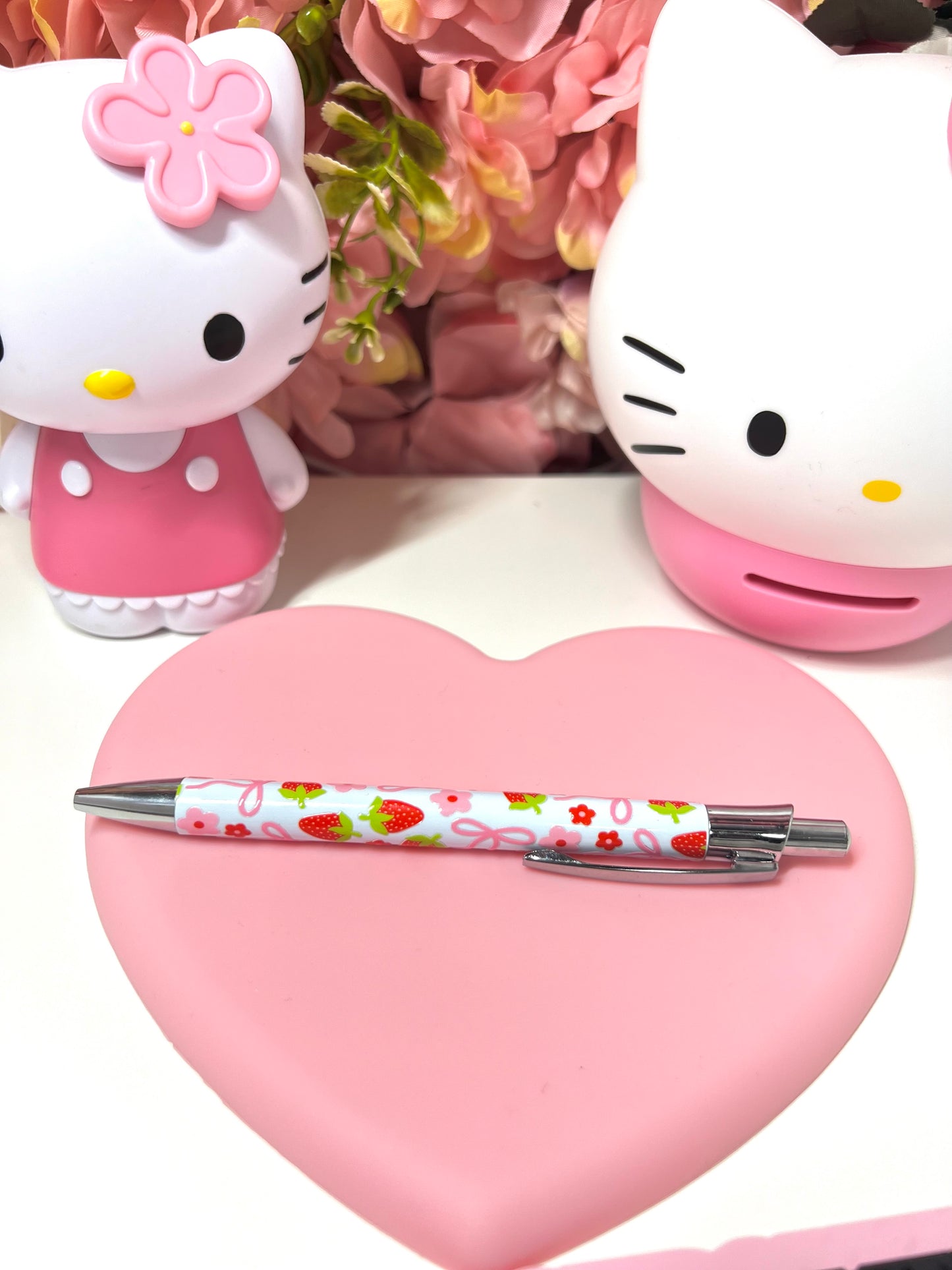 Strawberry Coquette Pen