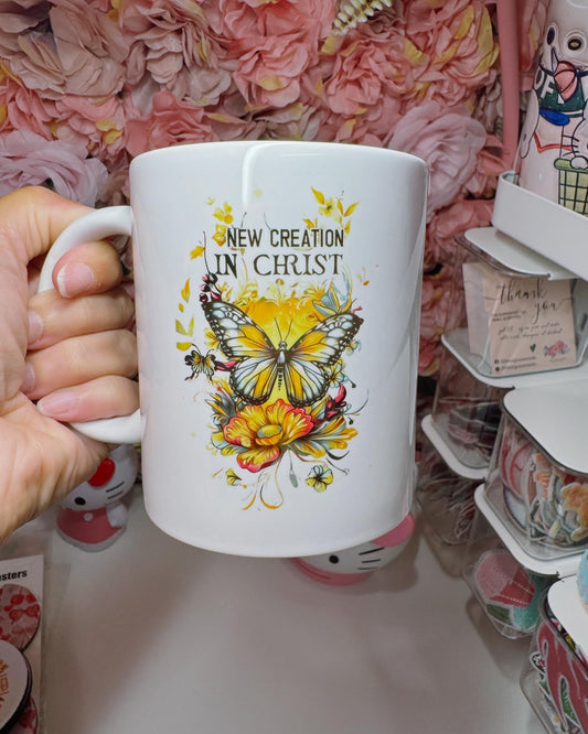 New Creation In Christ Butterfly Mug 11oz