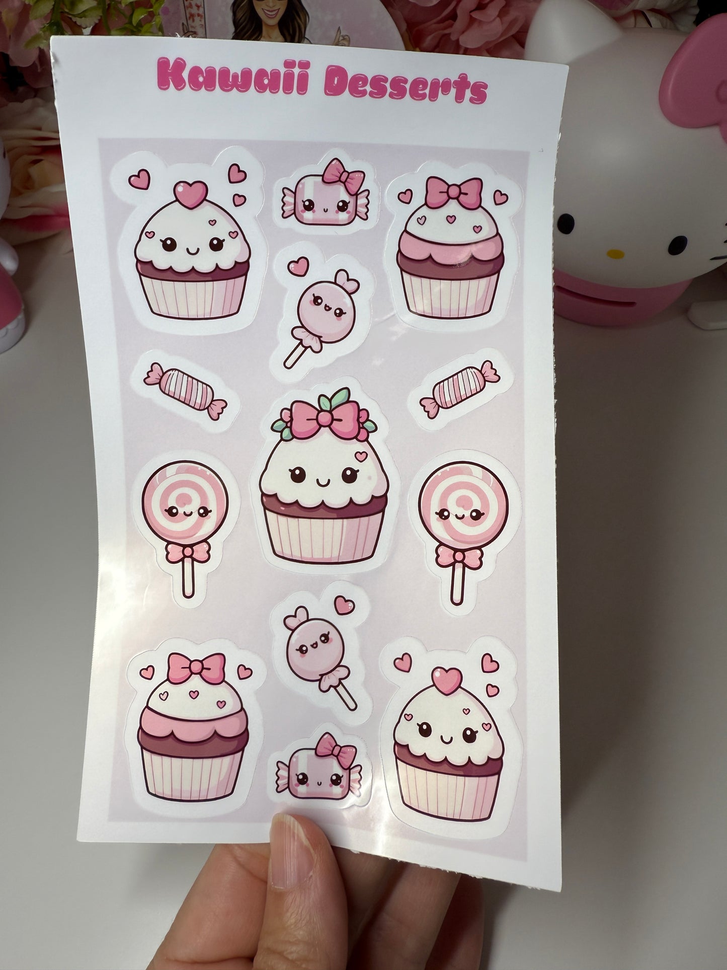 Kawaii Deserts Sticker Sheet