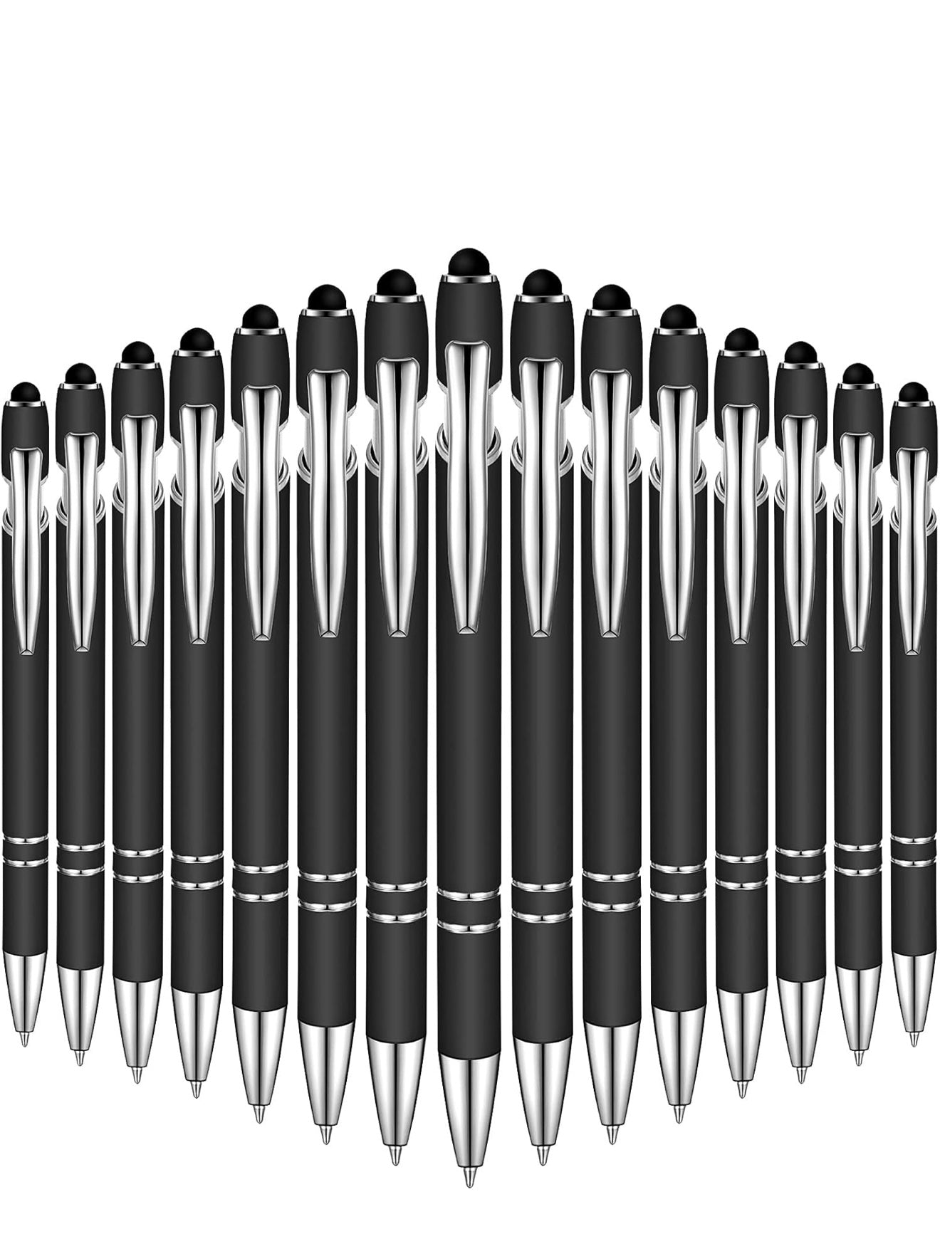 Engraved Rubber Inkling Ballpoint Pen With Stylus